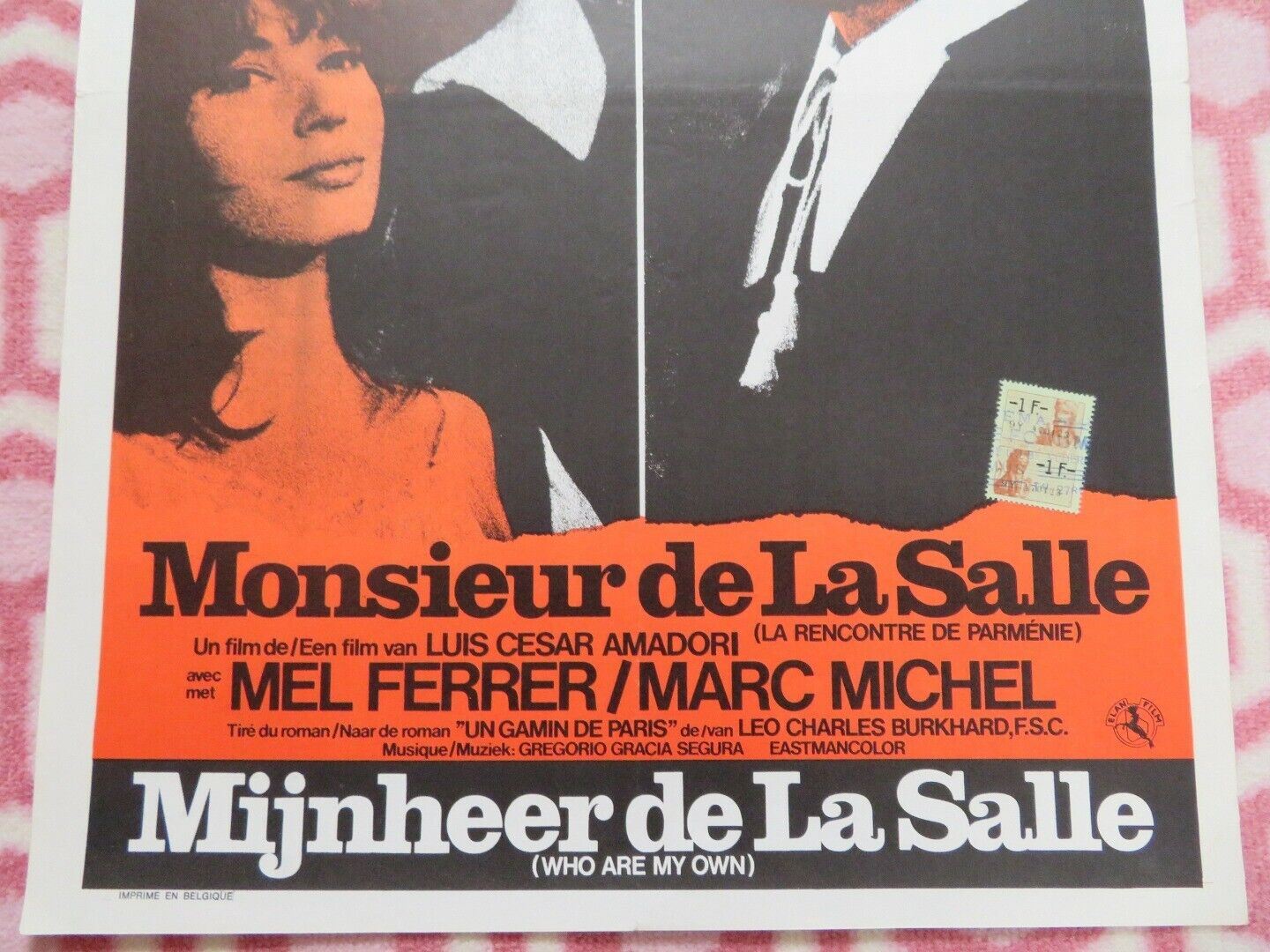 MONSIEUR DE LA SALLE / WHO ARE MY OWN BELGIUM (21"x14.5") POSTER MEL FERRER '64 Movie posters