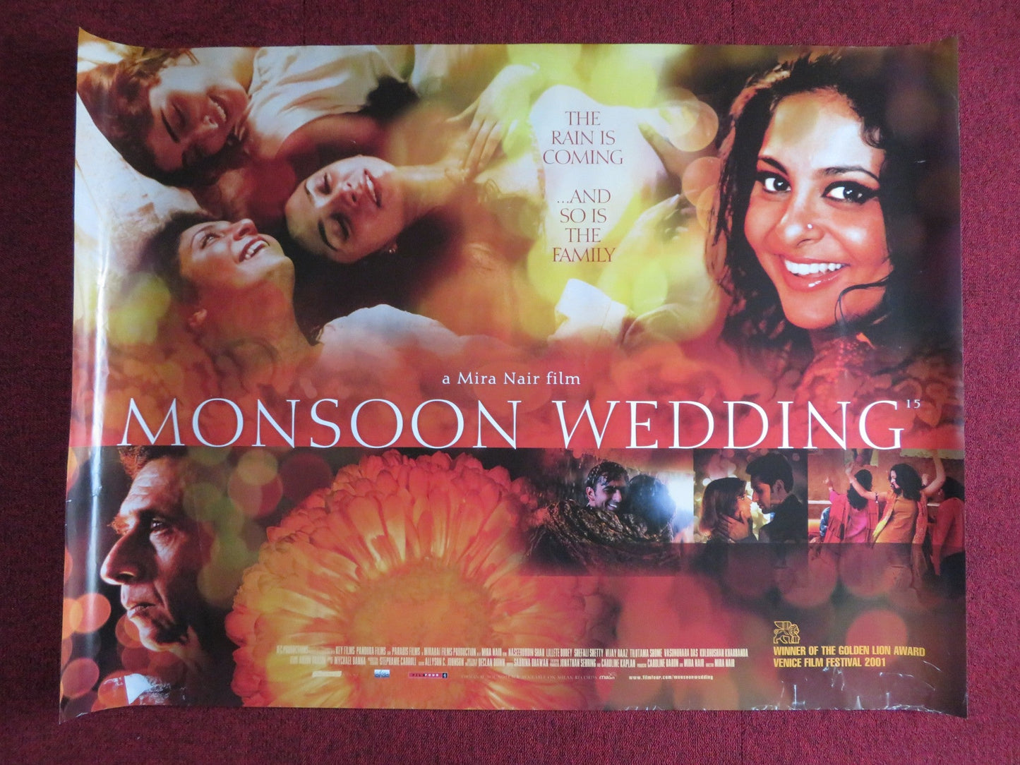 MONSOON WEDDING UK QUAD (30"x 40") ROLLED POSTER MIRA NAIR 2001 Rendezvous Cinema Movie posters