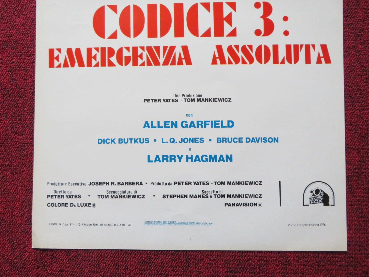 MOTHER, JUGS & SPEED ITALIAN LOCANDINA POSTER BILL COSBY RAQUEL WELCH 1976 Rendezvous Cinema Movie posters