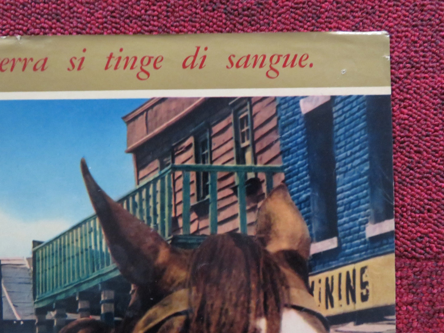 MURIETA - A ITALIAN FOTOBUSTA POSTER JEFFREY HUNTER ARTHUR KENNEDY 1965 Rendezvous Cinema Movie posters