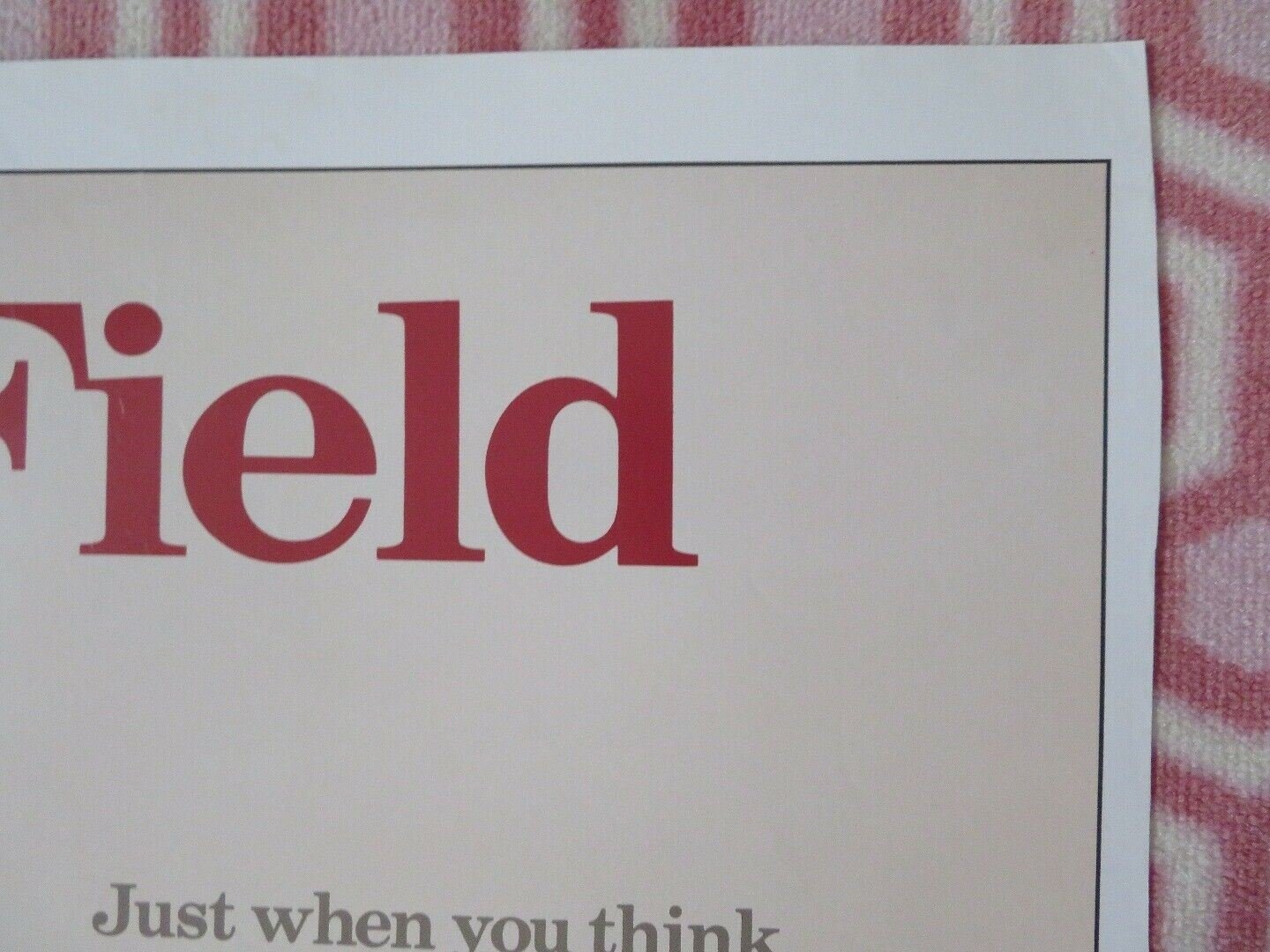 MURPHY'S ROMANCE US ONE SHEET POSTER SALLY FILED JAMES GARNER 1985 Movie posters