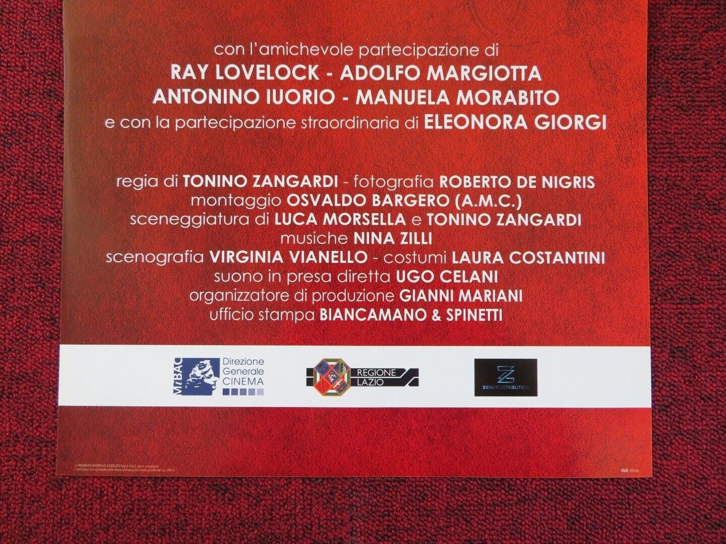 MY FATHER JACK ITALIAN LOCANDINA (26.5"x12.5") POSTER FRANCESCO PANNOFINO 2016 Movie posters