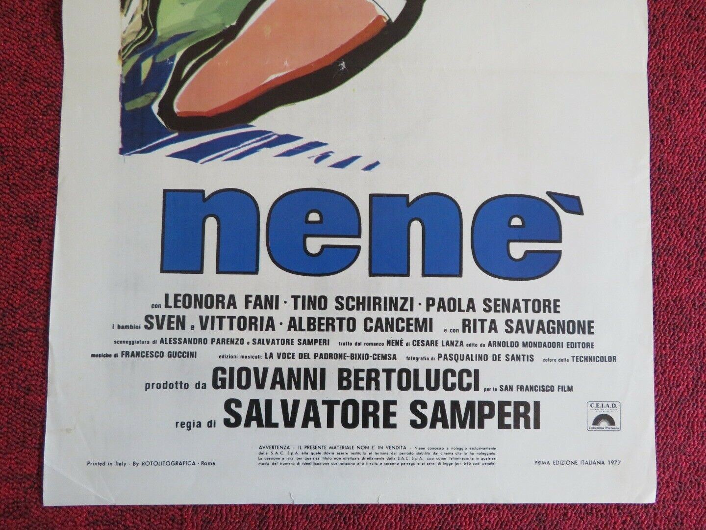 NENE / Sweet Adolescents ITALIAN LOCANDINA (27.5"x13") POSTER S SAMPERI 1977 Movie posters