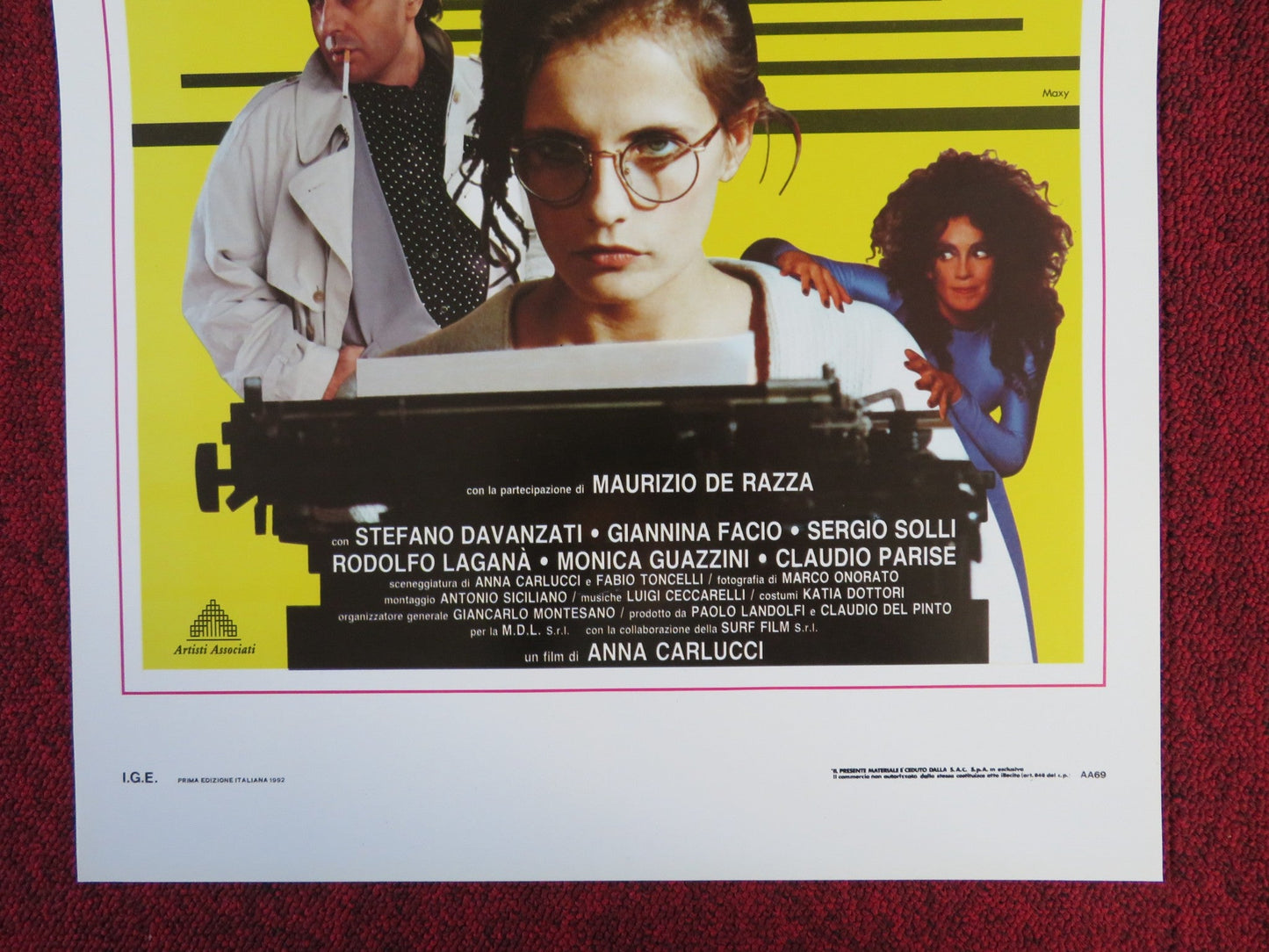 NESSUNO MI CREDE ITALIAN LOCANDINA POSTER ISABELLA FERRARI GIANNINA FACIO 1992 Rendezvous Cinema Movie posters