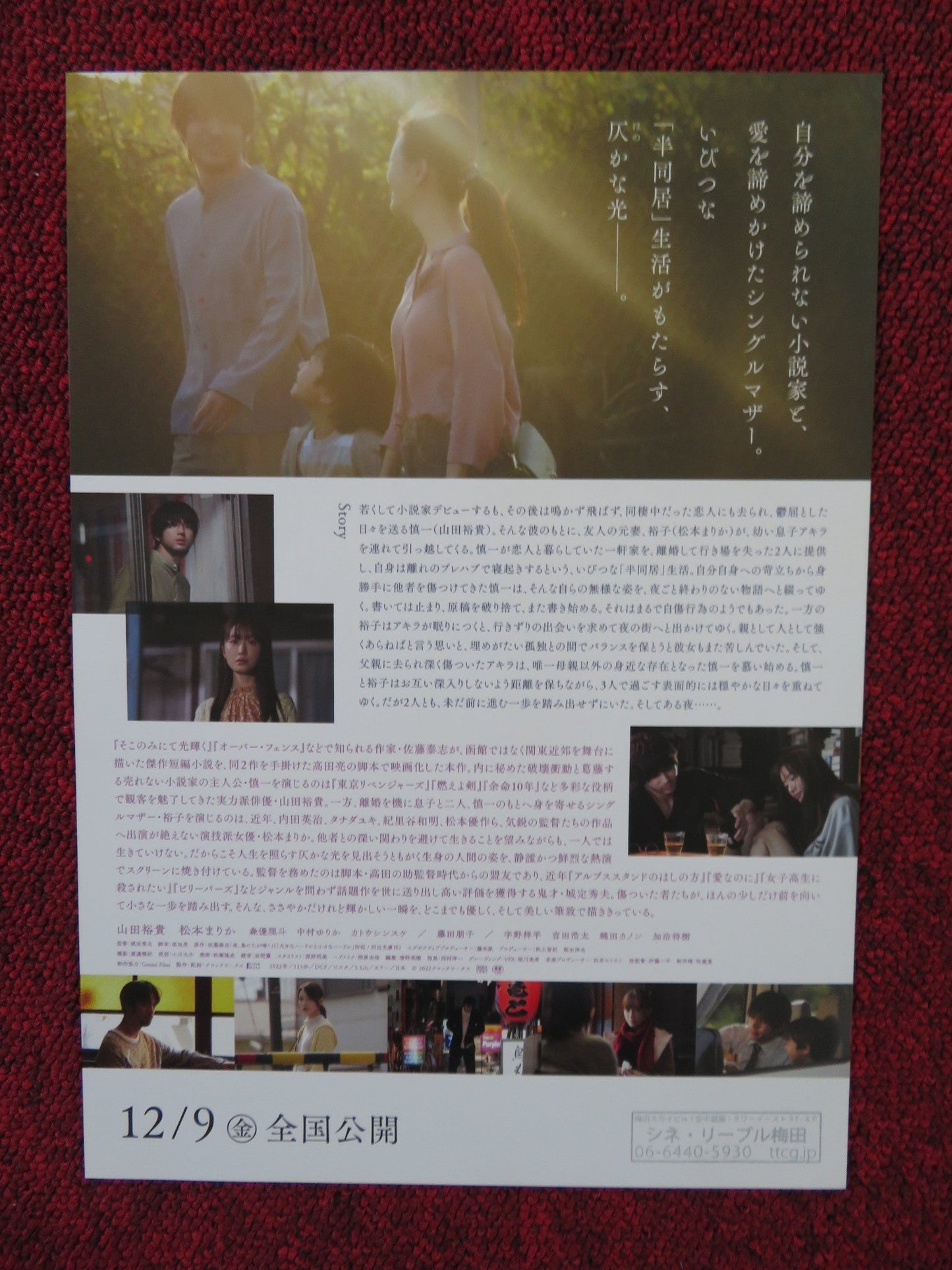 NIGHT, BIRDS SCREAM JAPANESE CHIRASHI (B5) POSTER YAMADA YUKI MARIKA 2022 Rendezvous Cinema Movie posters