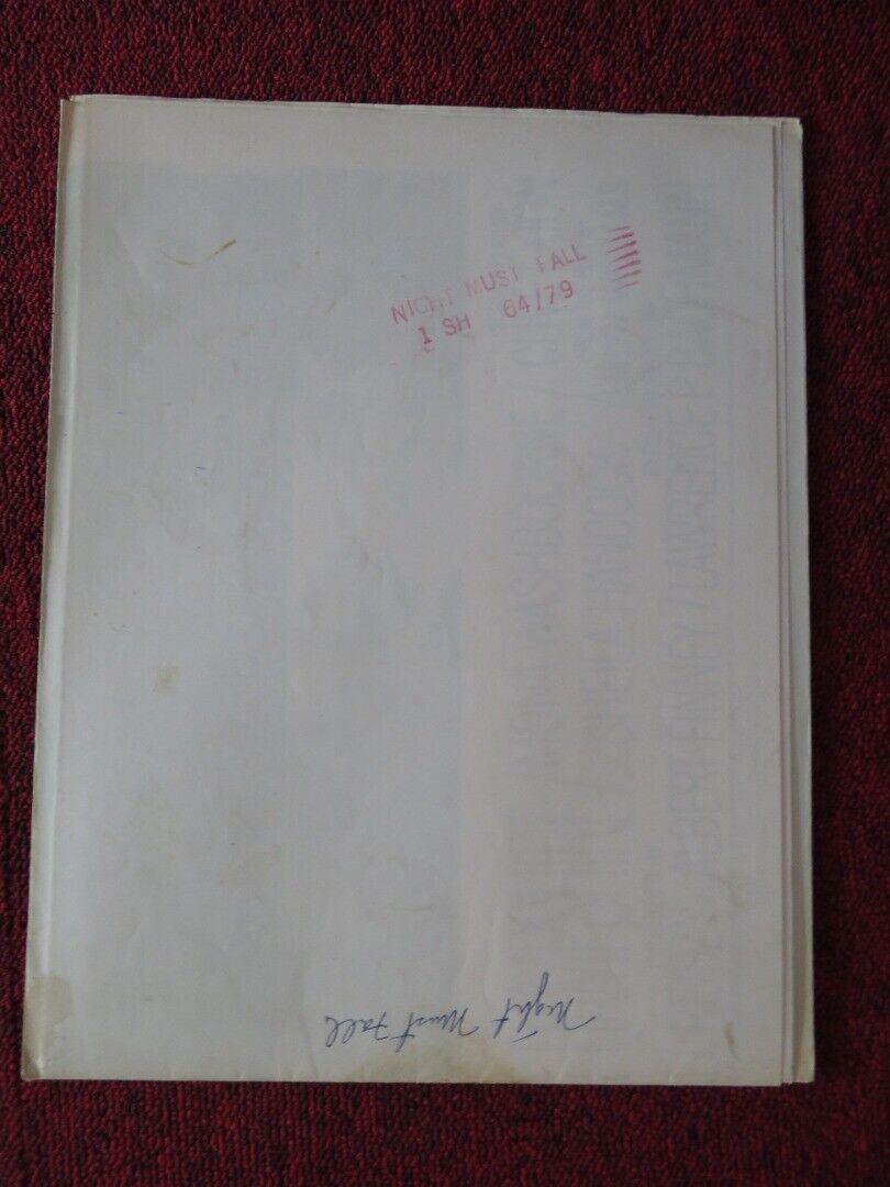 NIGHT MUST FALL FOLDED US ONE SHEET POSTER ALBERT FINNEY MONA WASHBOURNE 1964 Rendezvous Cinema Movie posters