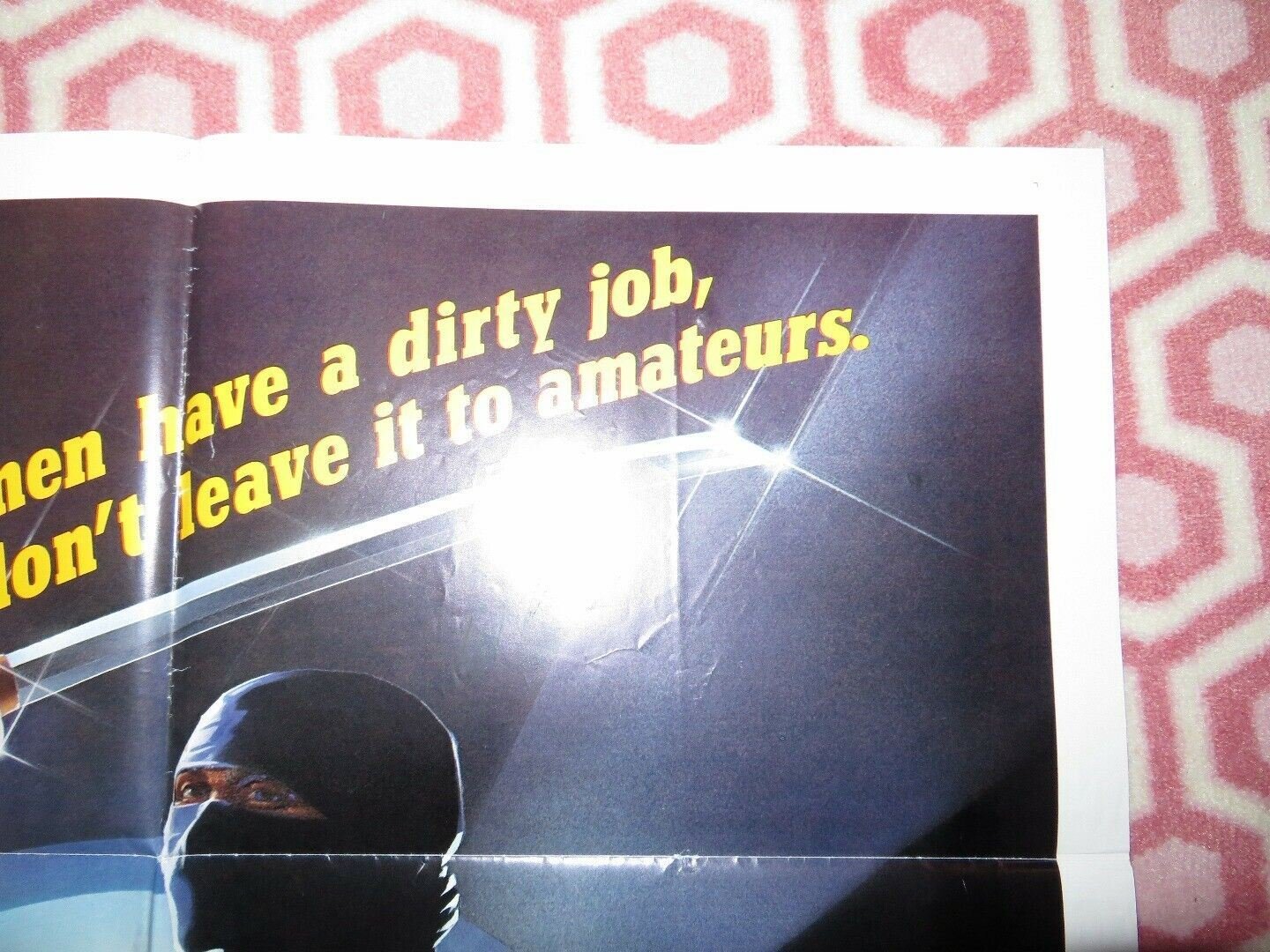 NINJA MISSION FOLDED US ONE SHEET POSTER CHRISTOPHER KOHLBERG HANNA POLA 1984 Movie posters