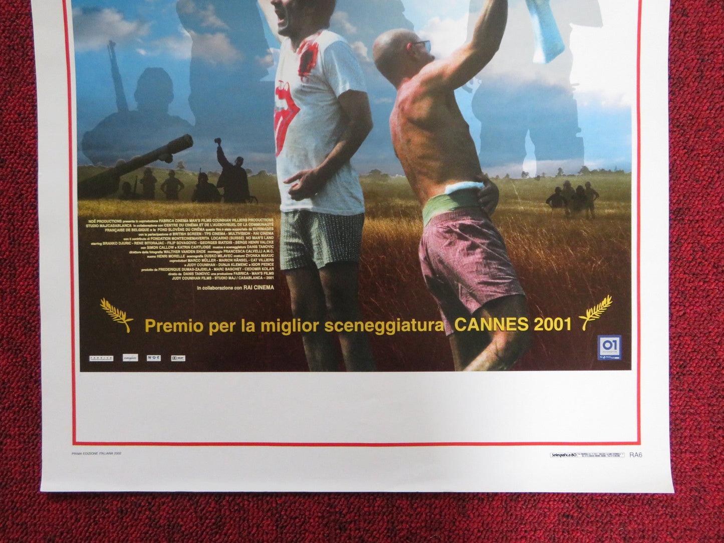 NO MANS LAND ITALIAN LOCANDINA POSTER BRANKO DJURIC RENE BITORAJAC 2001 Rendezvous Cinema Movie posters