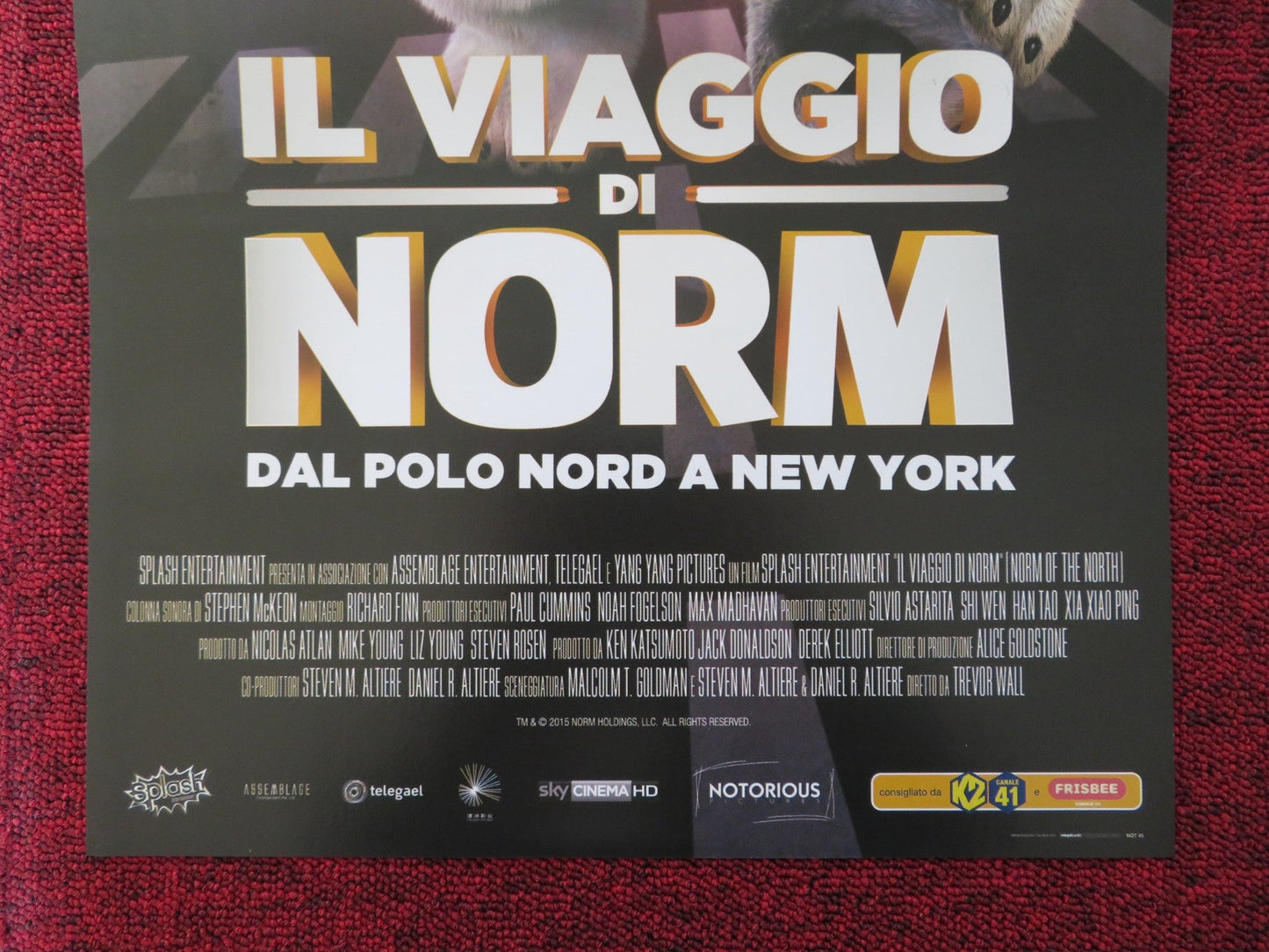 NORM OF THE NORTH ITALIAN LOCANDINA POSTER ROB SCHNEIDER HEATHER GRAHAM 2016 Rendezvous Cinema Movie posters