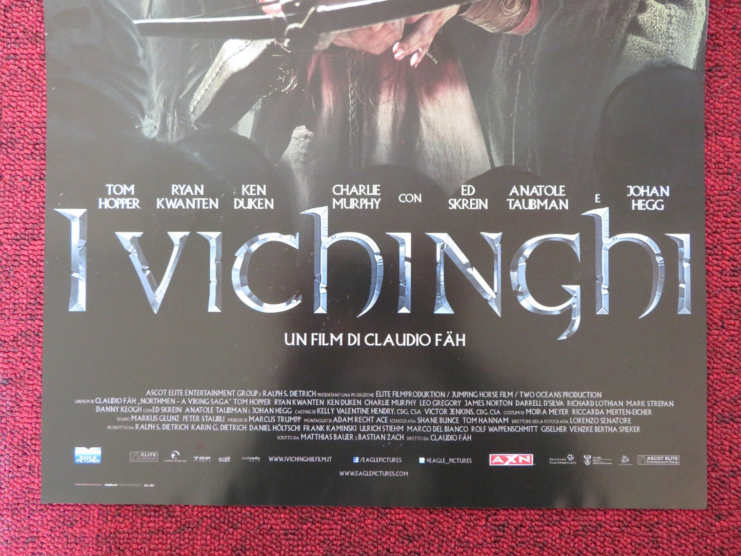 NORTHMEN A VIKING SAGA ITALIAN LOCANDINA POSTER TOM HOPPER RYAN KWANTEN 2014 Rendezvous Cinema Movie posters