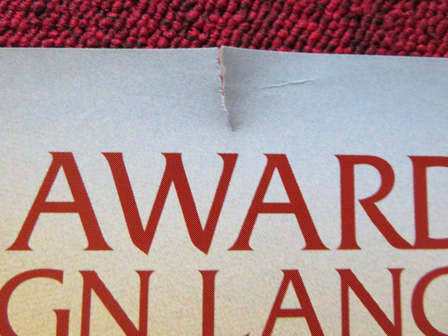 NOWHERE IN AFRICA UK QUAD (30"x 40") ROLLED POSTER JULIANE KOHLER 2001 Rendezvous Cinema Movie posters