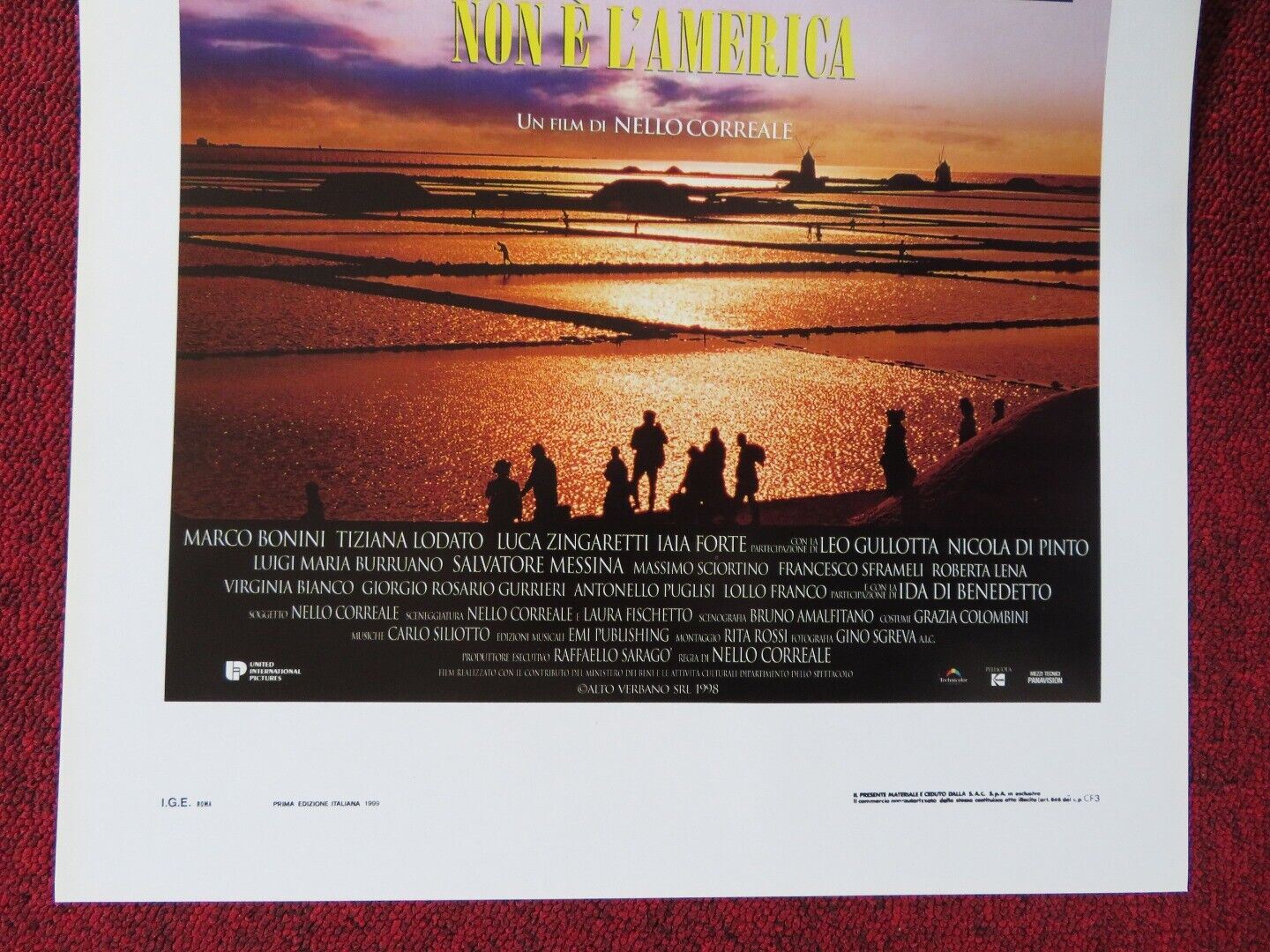 OLTREMARE ITALIAN LOCANDINA (27.5"x13") POSTER MARCO BONINI TIZIANA LODATO 1999 - Rendezvous Cinema