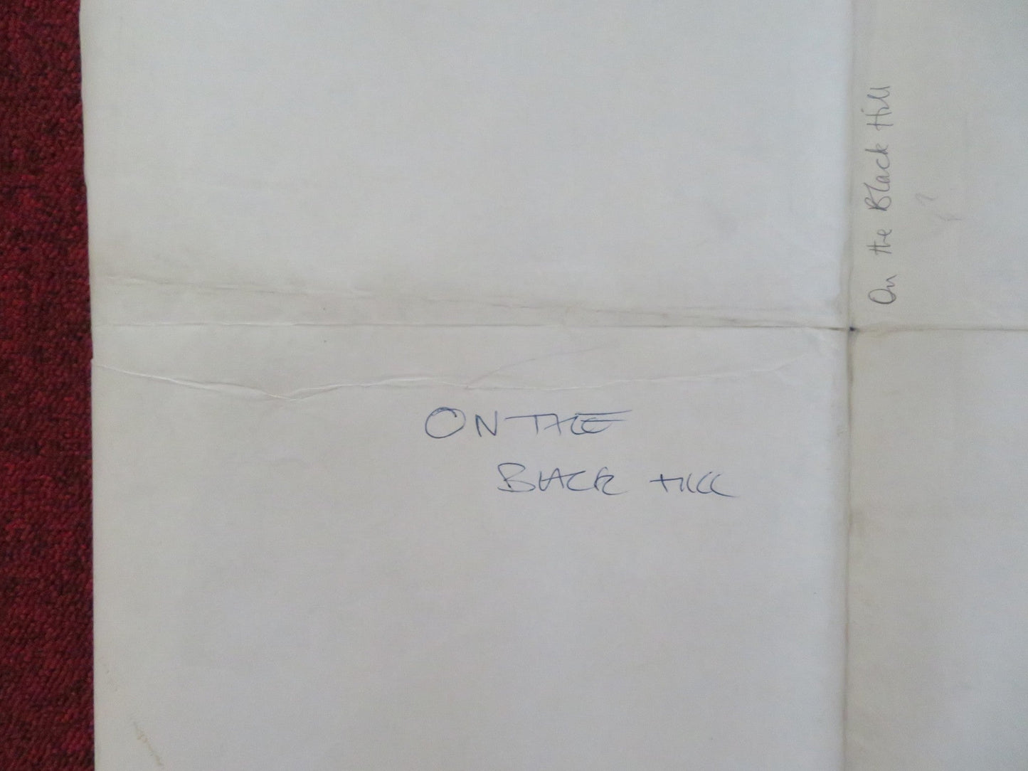 ON THE BLACK HILL UK QUAD ROLLED POSTER BOB PECK GEMMA JONES 1998 Rendezvous Cinema Movie posters