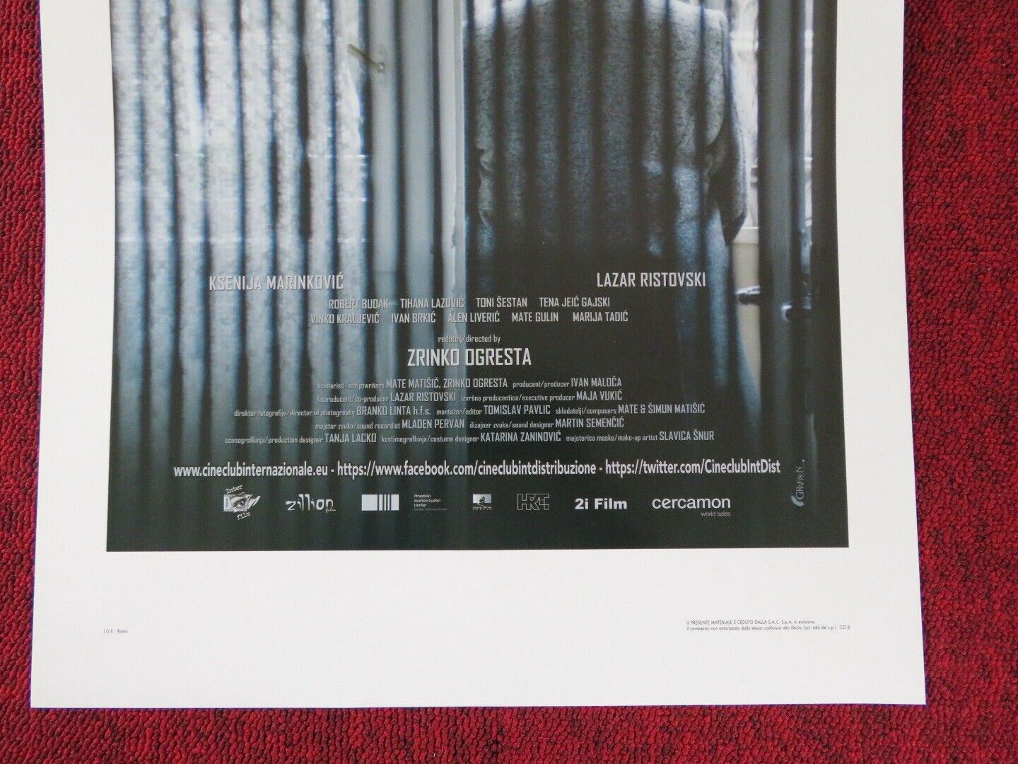 ON THE OTHER SIDE ITALIAN LOCANDINA (27.5"x13") POSTER LAZAR RISTOVSKI 2016 Movie posters