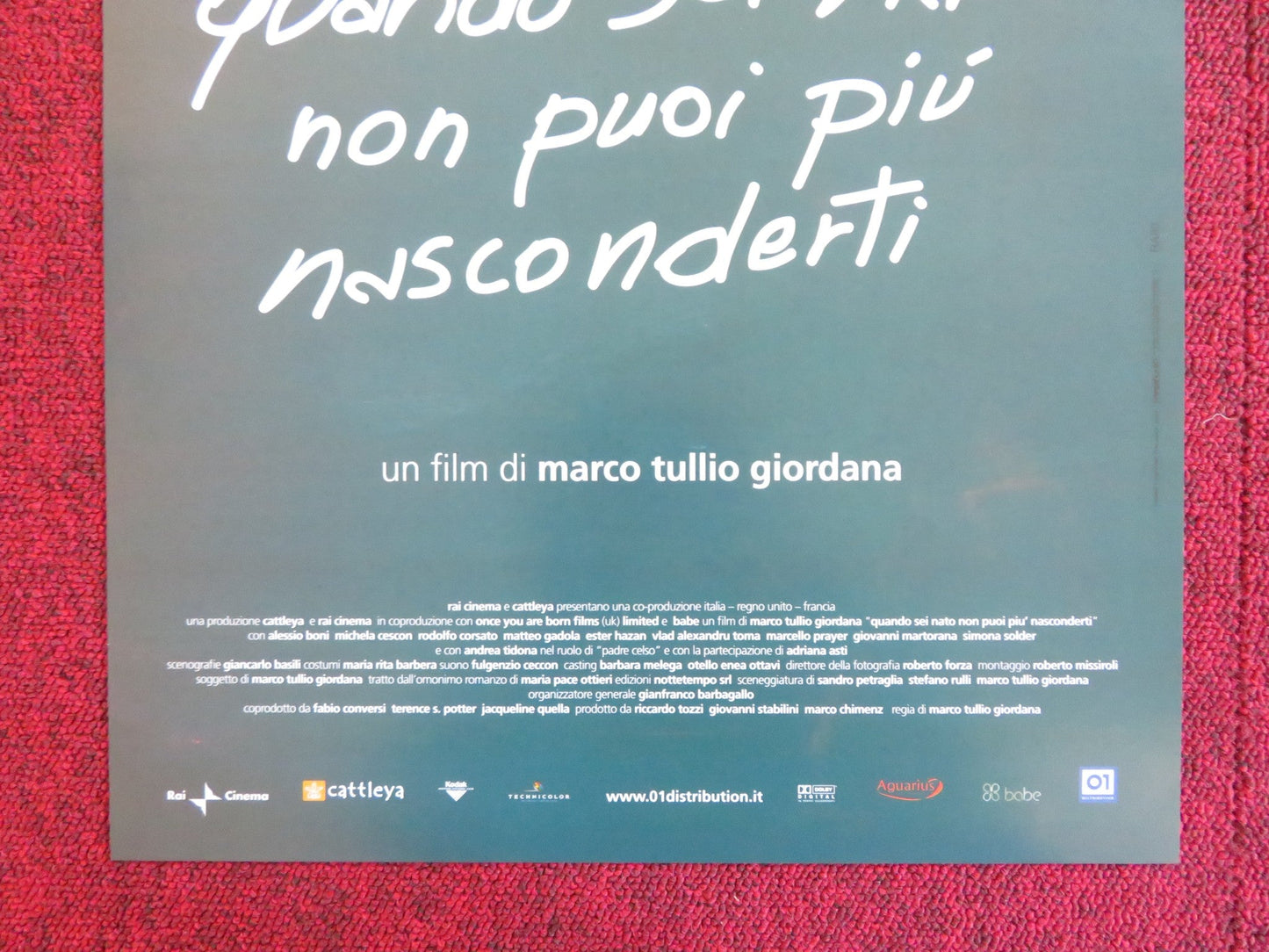 ONCE YOU'RE BORN YOU CAN NO LONGER HIDE ITALIAN LOCANDINA POSTER A. BONI 2005 Rendezvous Cinema Movie posters
