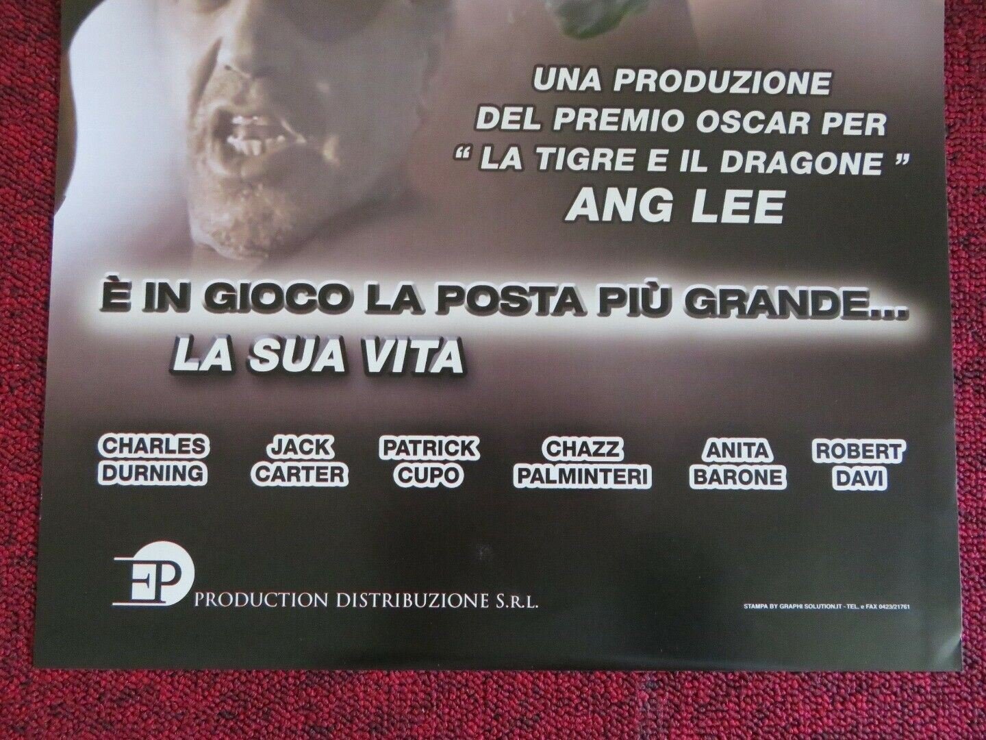 ONE LAST RIDE ITALIAN LOCANDINA (26.5"x12.5") POSTER CHARLES DURNING 2004 - Rendezvous Cinema