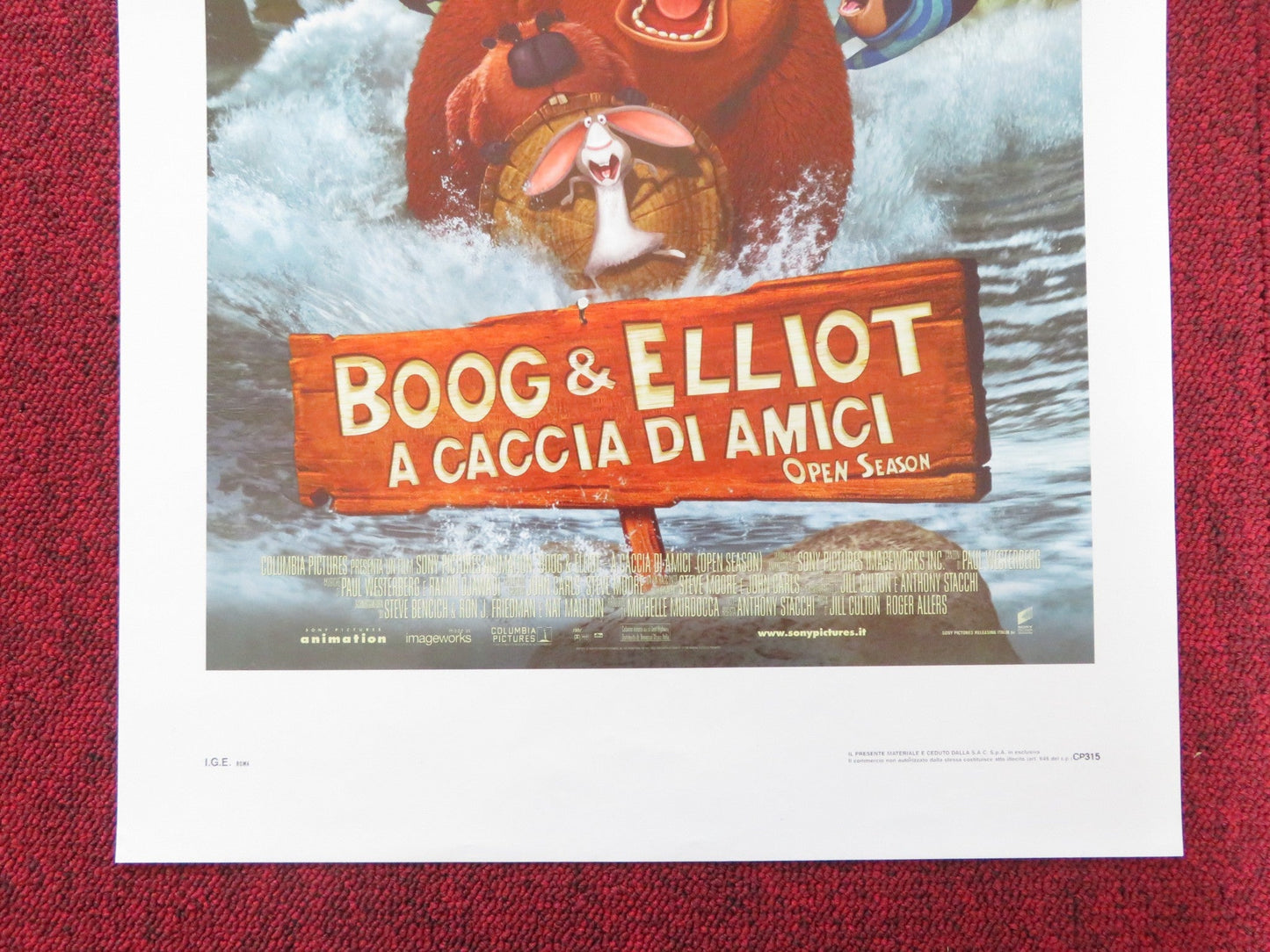 OPEN SEASON ITALIAN LOCANDINA POSTER ASHTON KUTCHER MARTIN LAWRENCE 2006 Rendezvous Cinema Movie posters