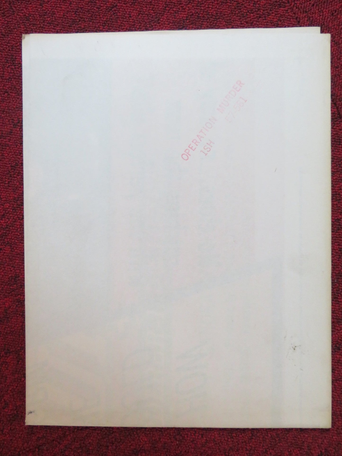 OPERATION MURDER FOLDED US ONE SHEET POSTER TOM CONWAY SANDRA DORNE 1957 Rendezvous Cinema Movie posters