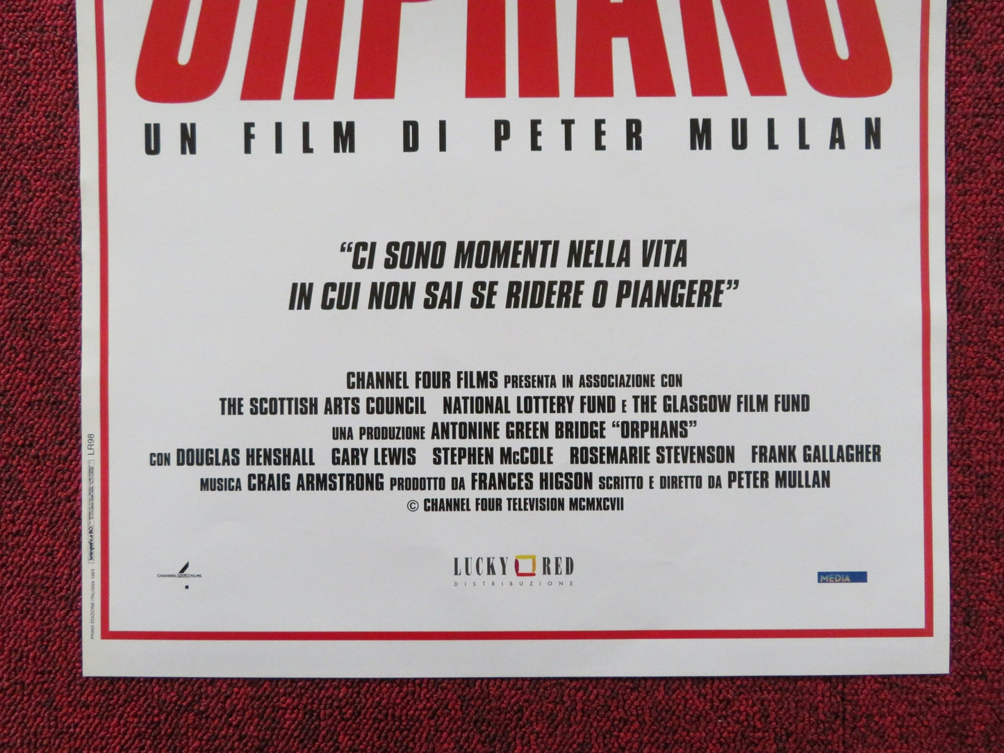 ORPHANS ITALIAN LOCANDINA POSTER DOUGLAS HENSHALL GARY LEWIS 1998 Rendezvous Cinema Movie posters