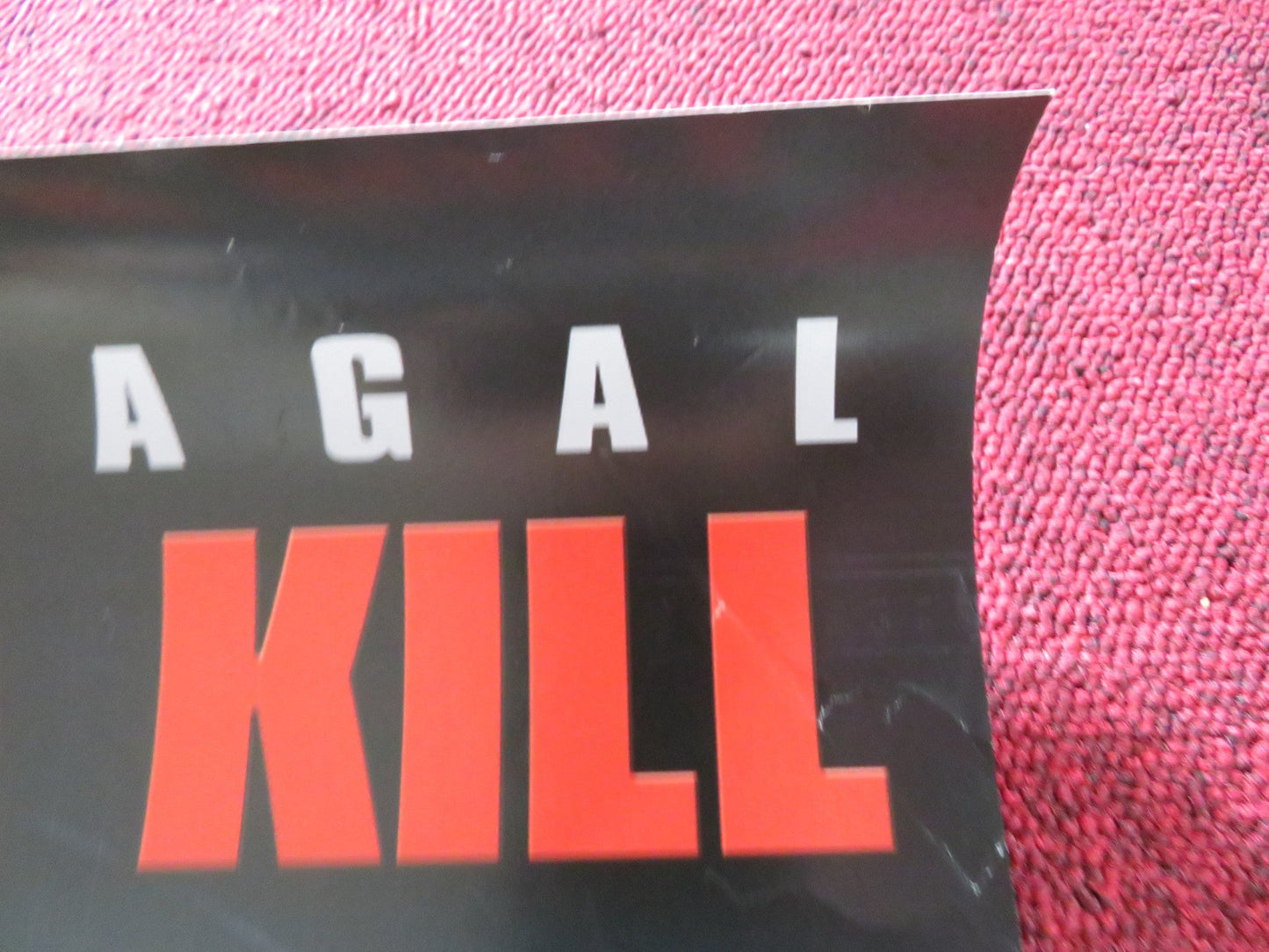 OUT FOR A KILL VHS VIDEO POSTER STEVEN SEGAL 2003 Rendezvous Cinema Movie posters