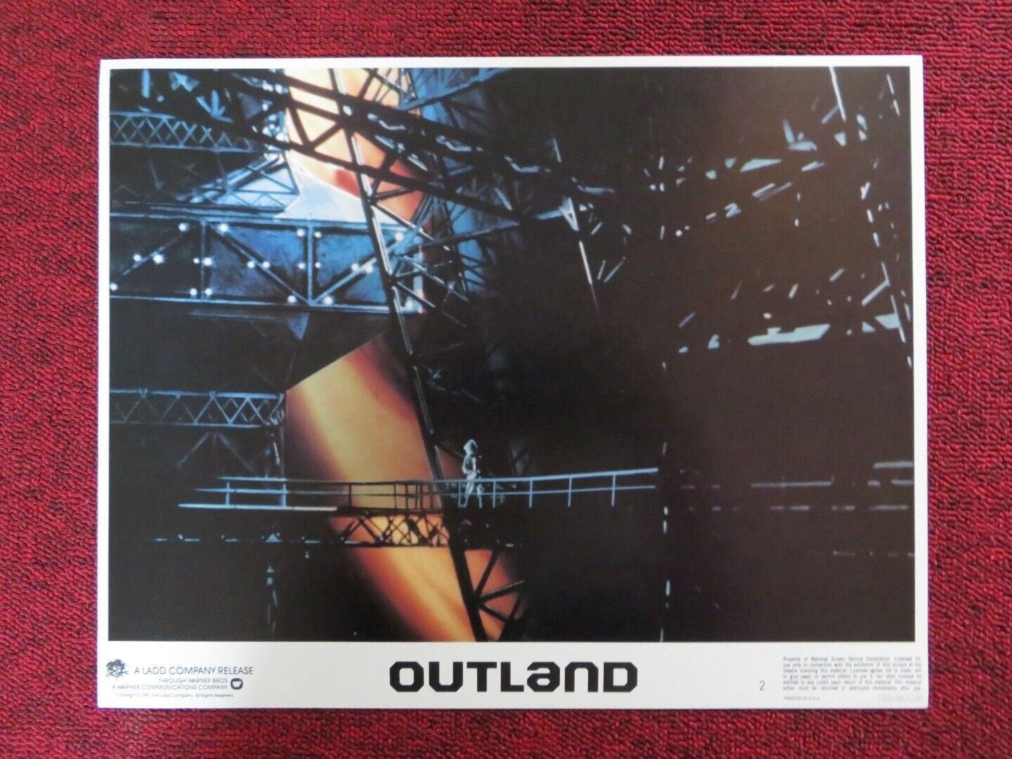OUTLAND - 2 US LOBBY CARD SEAN CONNERY 1981 Movie posters
