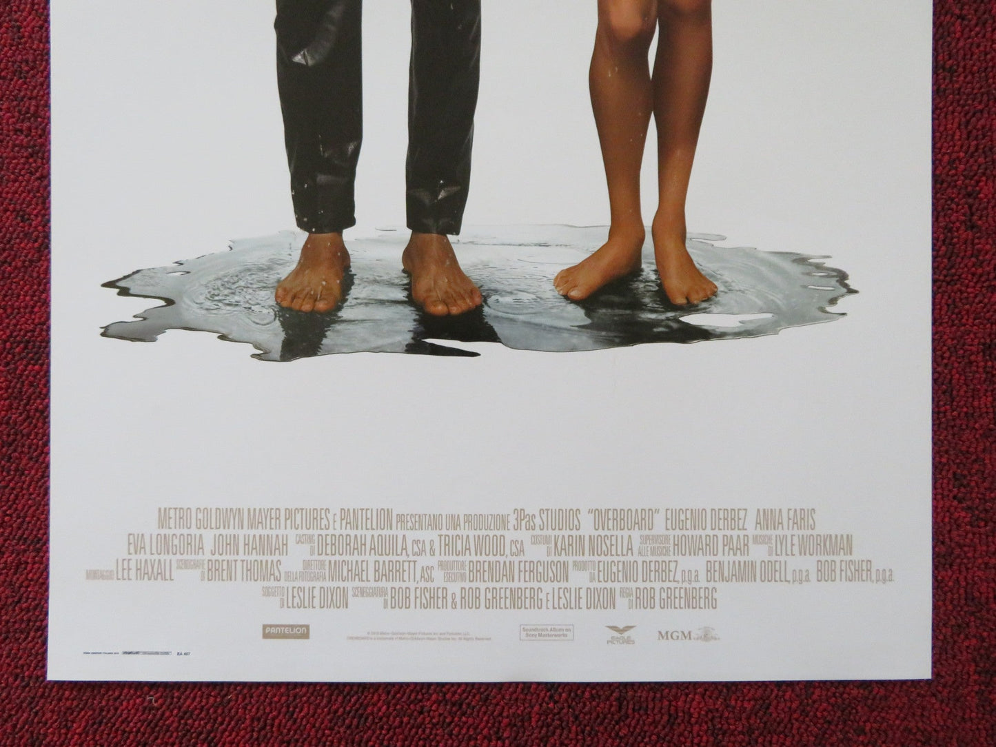 OVERBOARD ITALIAN LOCANDINA POSTER EUGEIO DERBEZ ANNA FARIS 2018 Rendezvous Cinema Movie posters