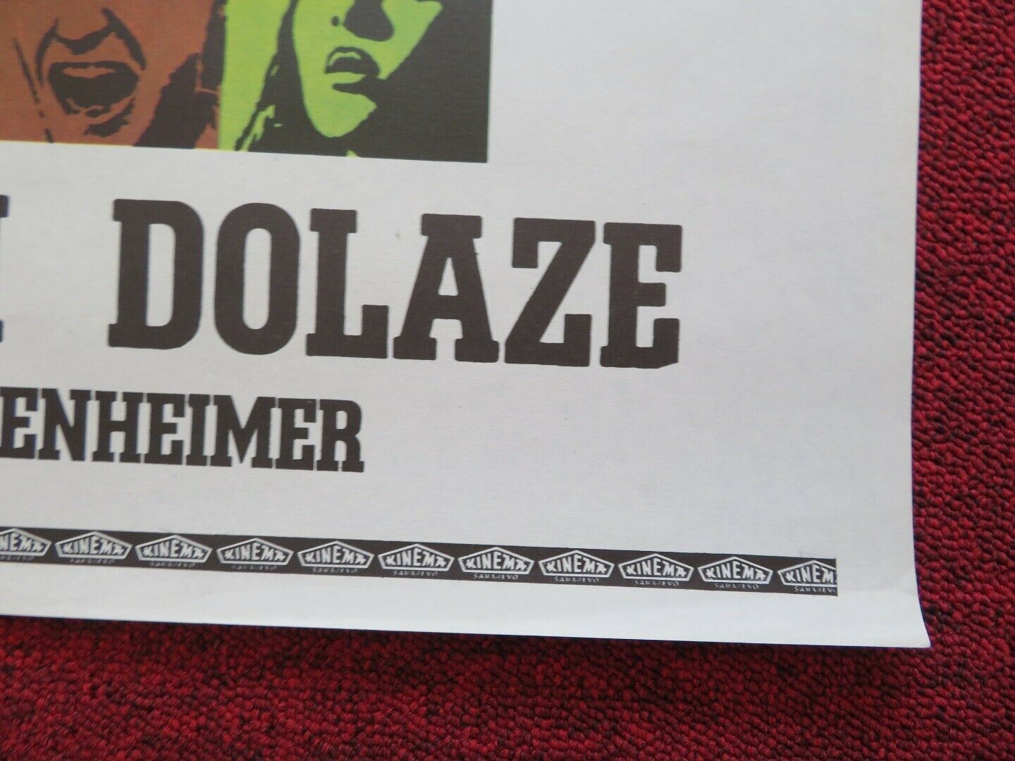 PADOBRANCI DOLAZE /The Gypsy Moths YUGOSLAVIAN (19.5"x 28") POSTER 1969 Movie posters