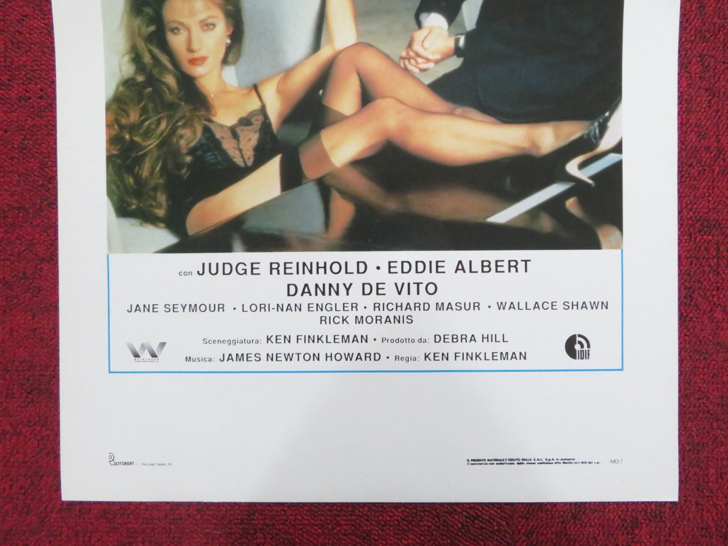 PALLE D'ACCIAIO ITALIAN LOCANDINA POSTER JUDGE REINHOLD JANE SEYMOUR 1985 Rendezvous Cinema Movie posters