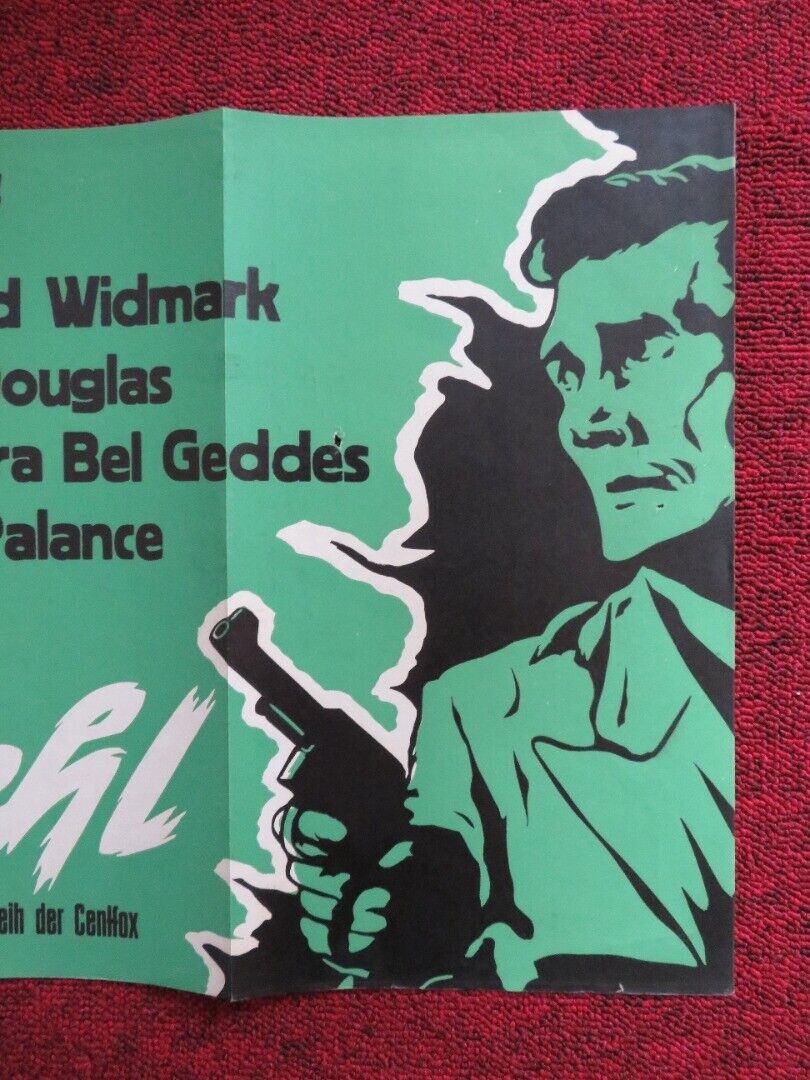 PANIC IN THE STREETS GERMAN POSTER (27"x 12") RICHARD WIDMARK PAUL DOUGLAS 1950 Movie posters