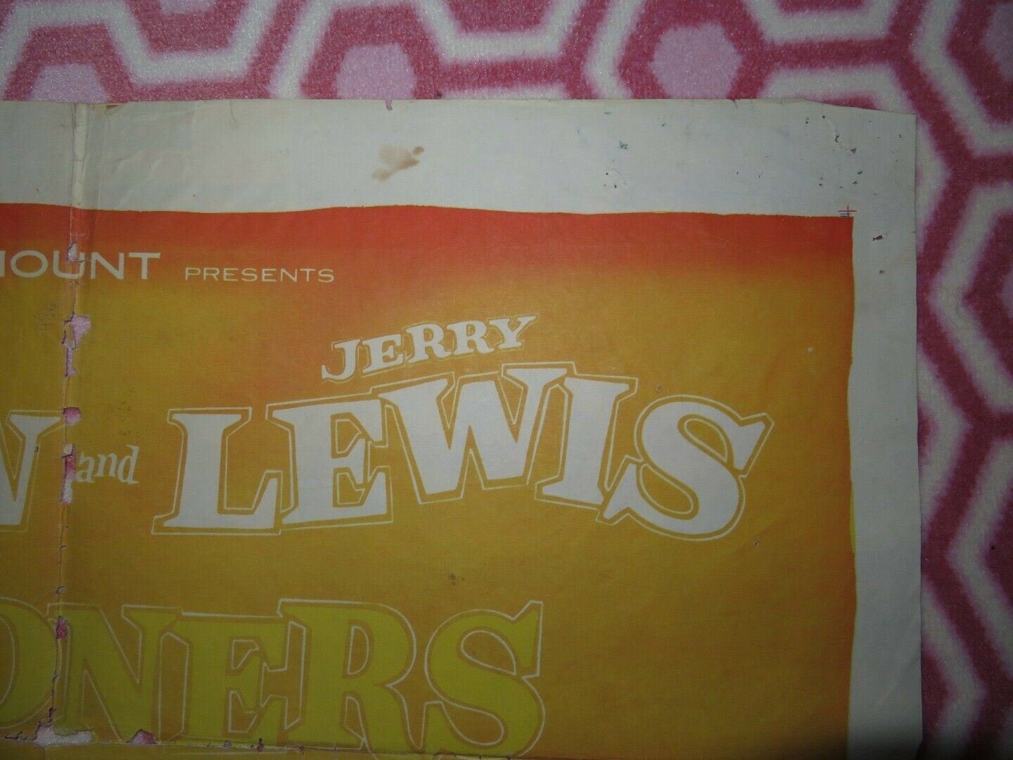 PARDNERS US ONE SHEET POSTER DEAN MARTIN JERRY LEWIS LORI NELSON 1956 Movie posters