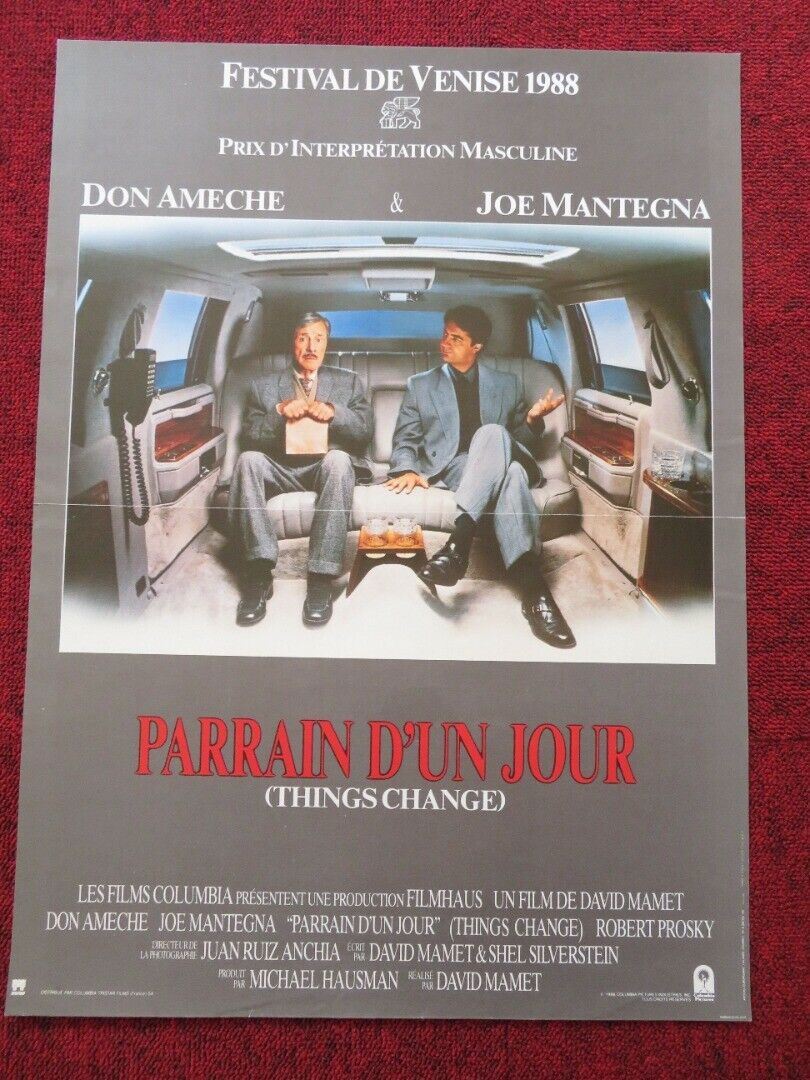 Parrain d'un jour/ THINGS CHANGE FRENCH (15"x 21") POSTER DON AMECHE 1988 Movie posters