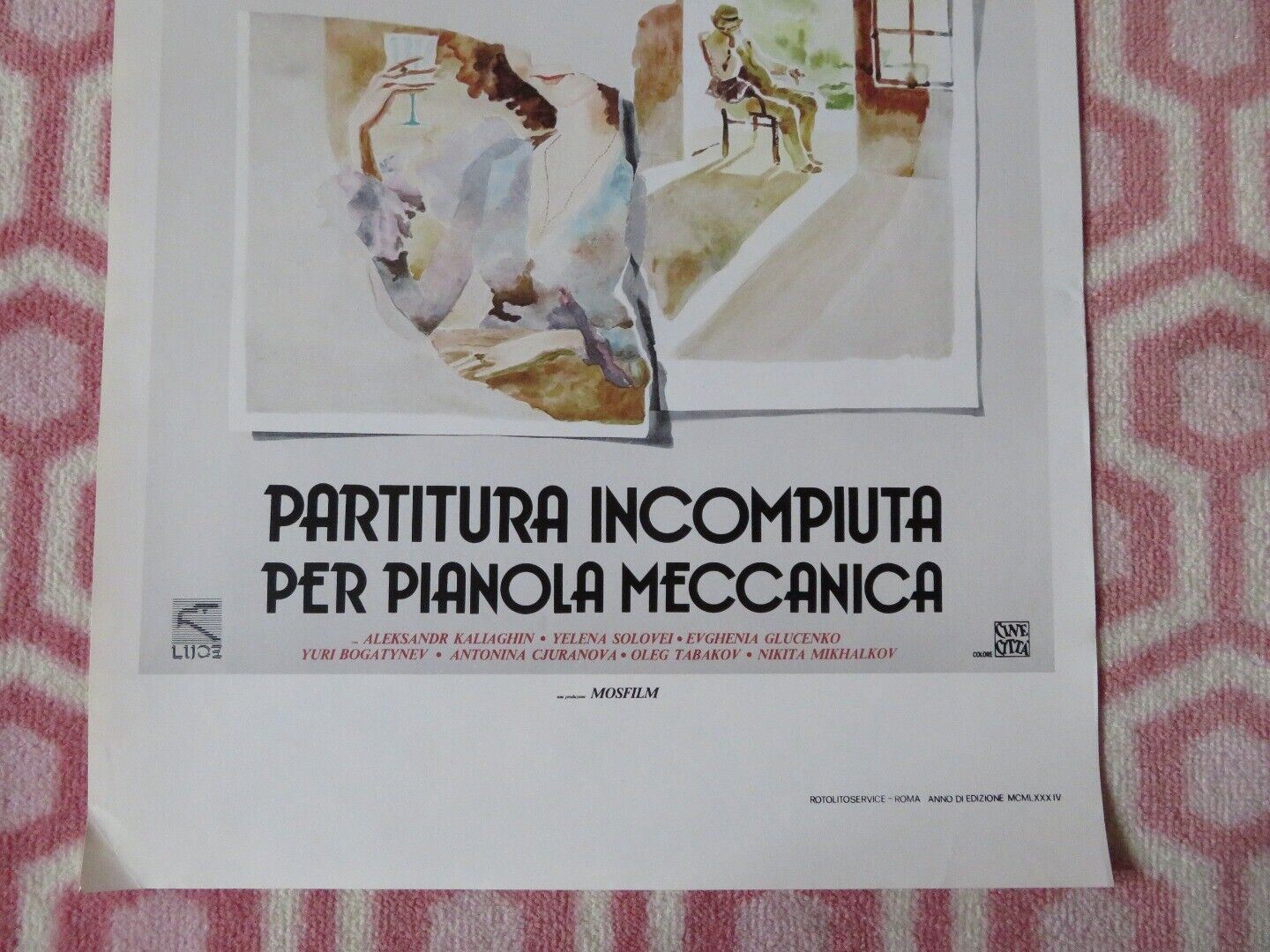 PARTITURA INCOMPIUTA PER PIANOLA MECCANICA ITALIAN LOCANDINA (27.5"x13") POSTER - Rendezvous Cinema