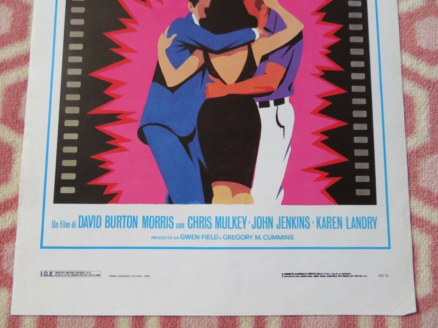 PATTI ROCKS ITALIAN LOCANDINA (27.5"x13") POSTER CHRIS MULKRY JOHN JENKINS 1989 Movie posters