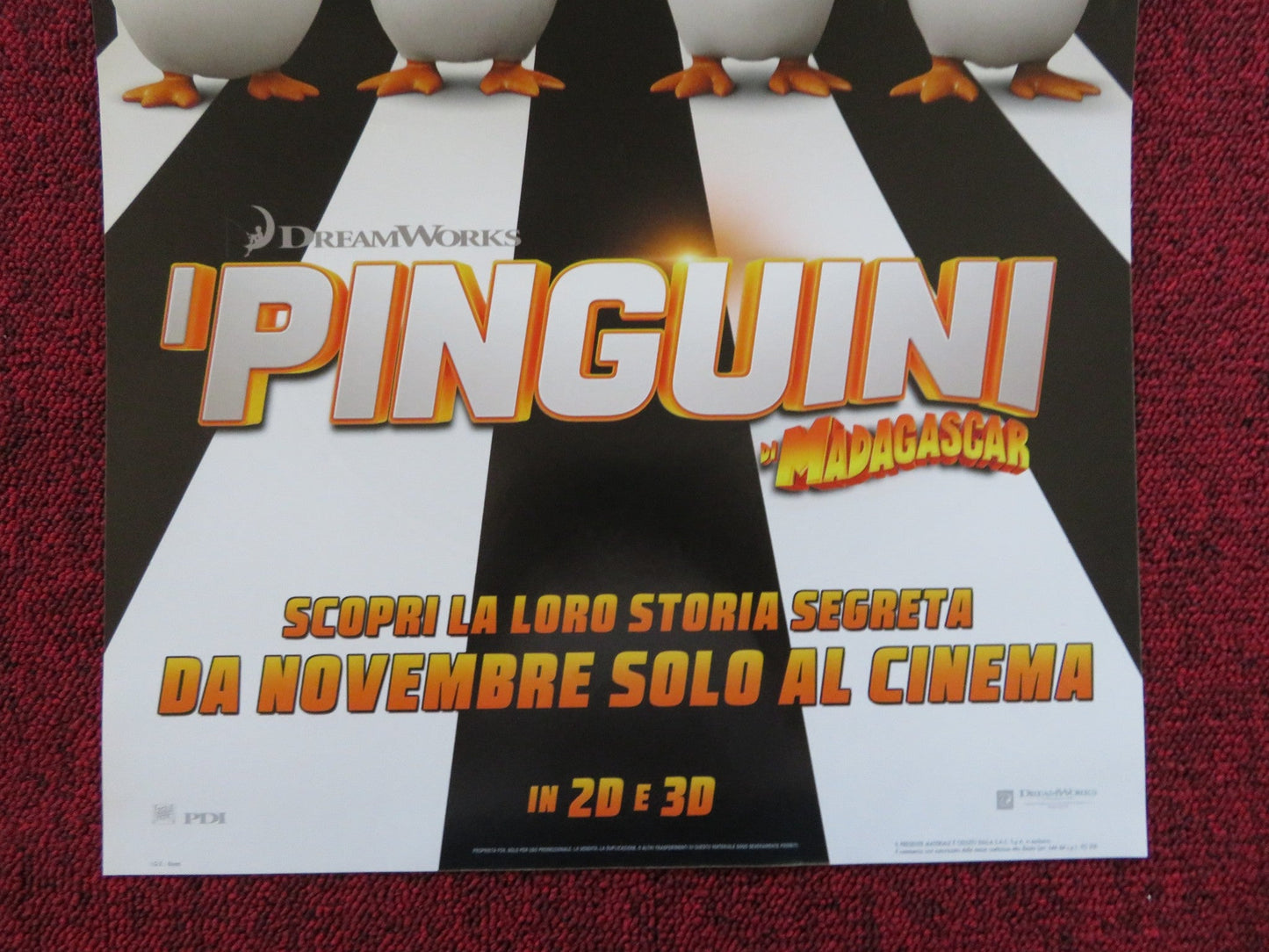 PENGUINS OF MADAGASCAR ITALIAN LOCANDINA POSTER TOM MCGRATH CHRIS MILLER 2014 Rendezvous Cinema Movie posters
