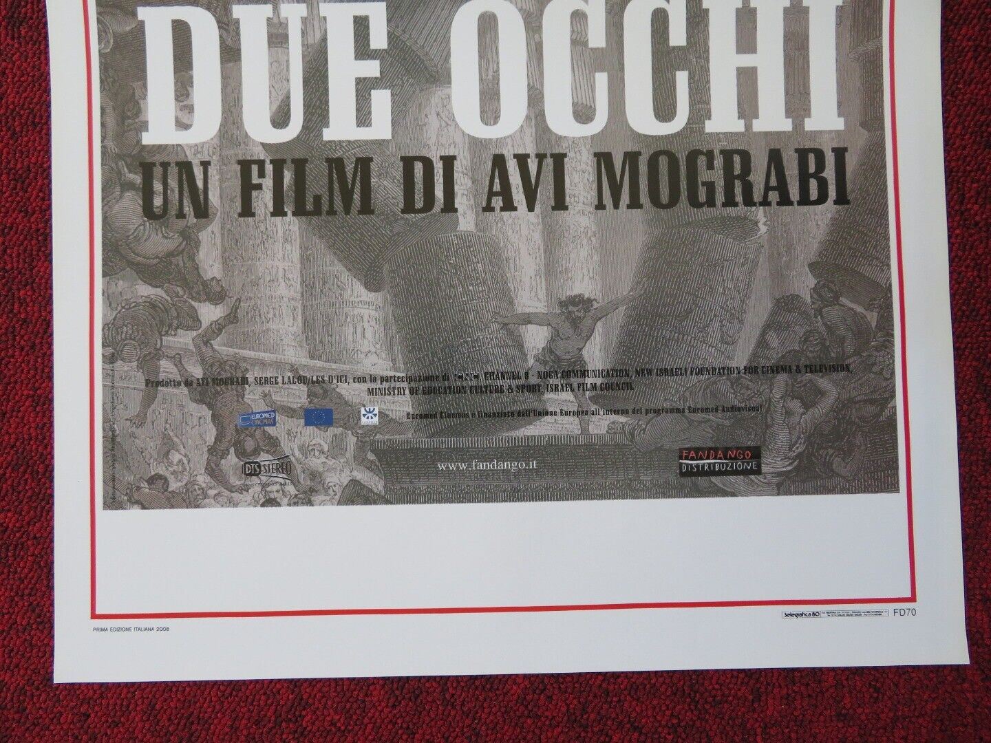PER UNO SOLO DEI MIEI DUE OCCHI ITALIAN LOCANDINA (27.5"x13") POSTER 2008 Movie posters