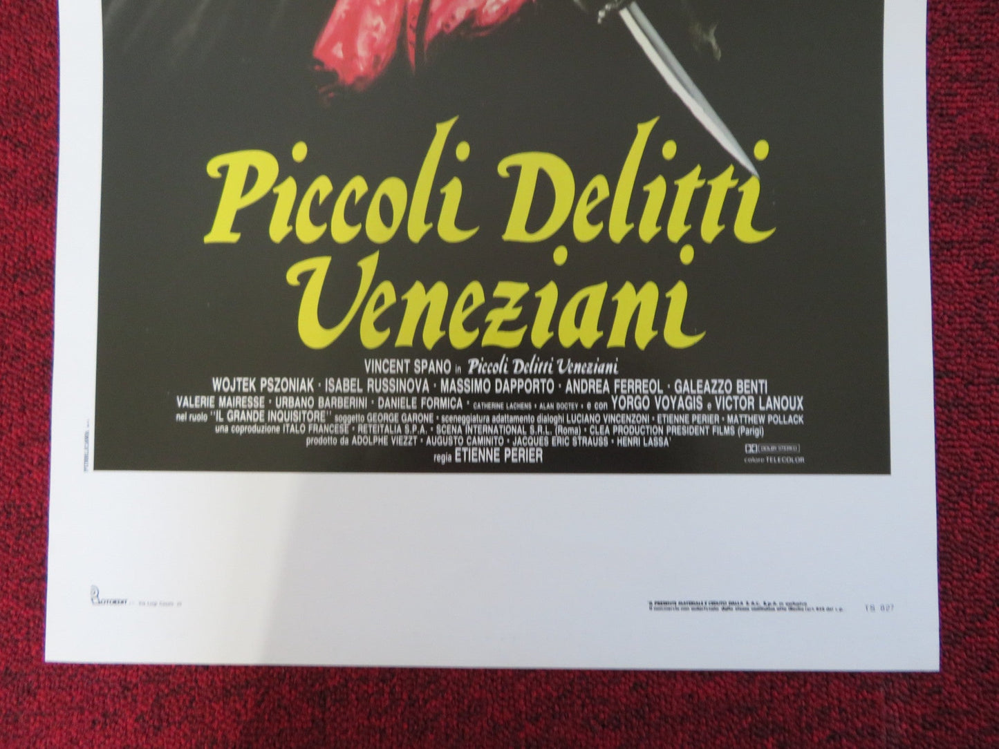 PICCOLI DELITTI VENEZIANI ITALIAN LOCANDINA POSTER VINCENT SPANO 1989 Rendezvous Cinema Movie posters