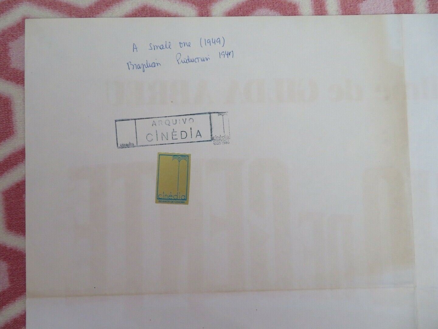 PINGUINHO DE GENTE PORTUGUESE (36"x 25") POSTER ANSELMO DUARTE 1949 Movie posters