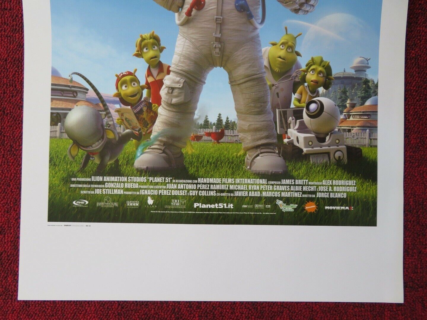 PLANET 51 ITALIAN LOCANDINA (27.5"x13") POSTER DWAYNE JOHNSON JESSICA BIEL '09 Movie posters