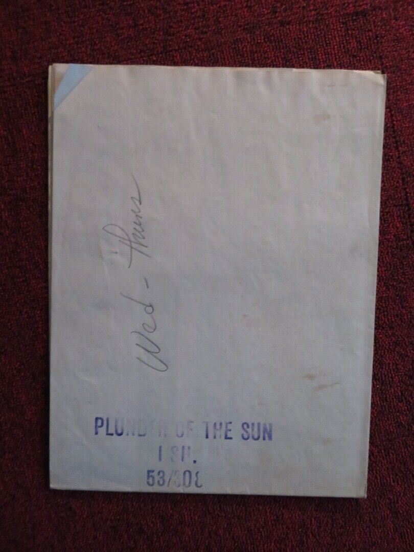 PLUNDER OF THE SUN FOLDED US ONE SHEET POSTER GLENN FORD DIANA LYNN 1953 Movie posters