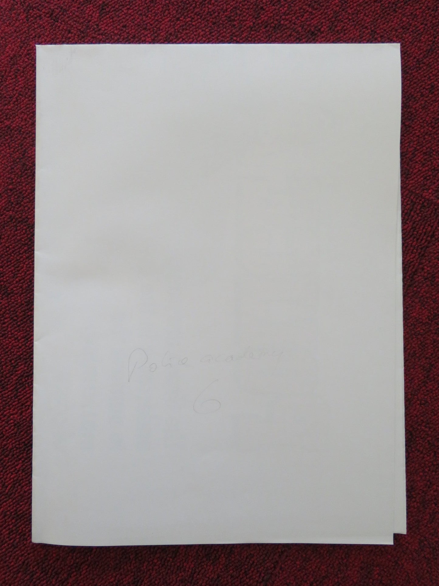 POLICE ACADEMY 6: CITY UNDER SIEGE FOLDED US ONE SHEET POSTER BUBBA SMITH 1989 Rendezvous Cinema Movie posters