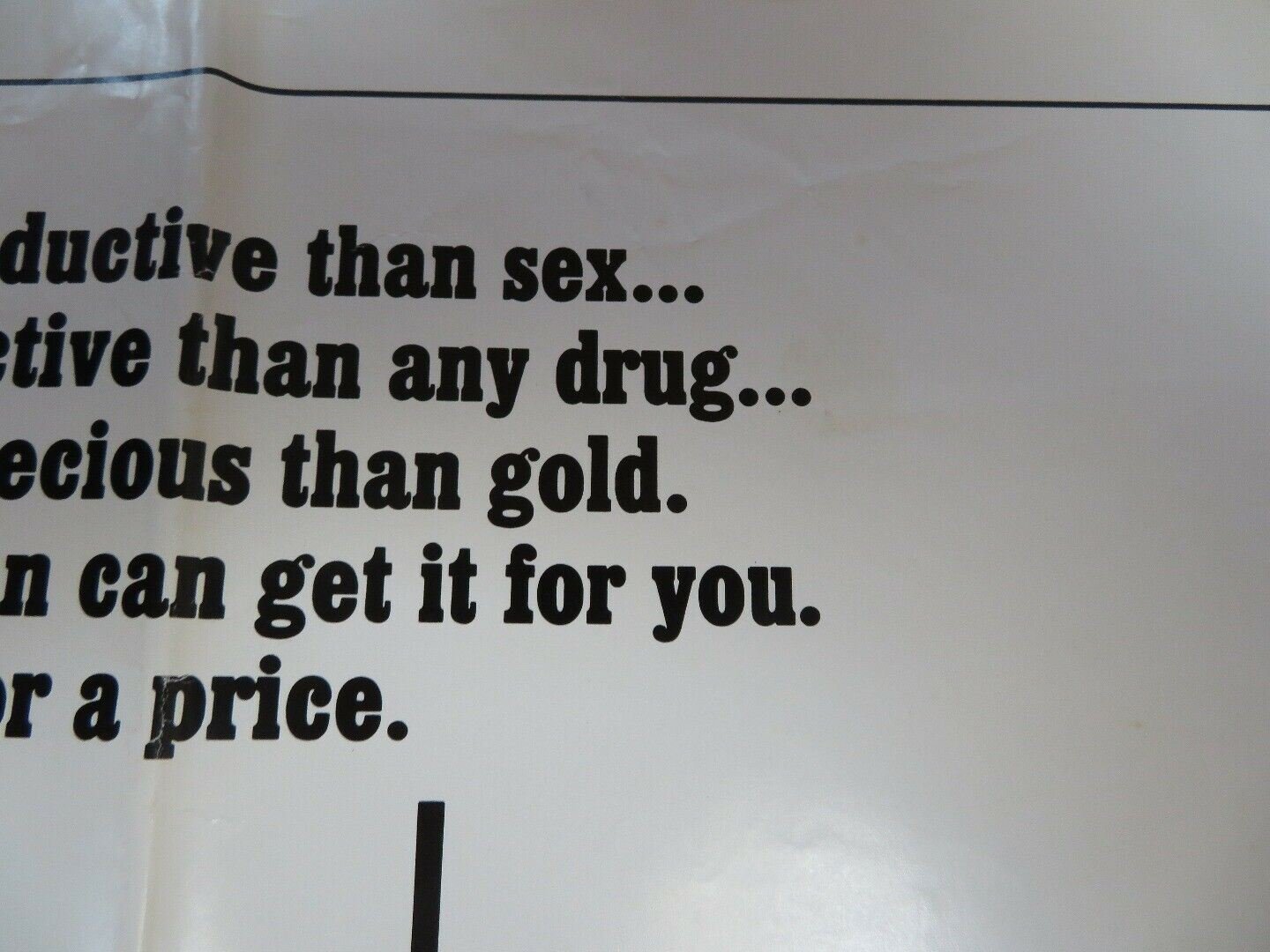 POWER US ONE SHEET POSTER RICHARD GERE GENE HACKMAN 1985 Movie posters