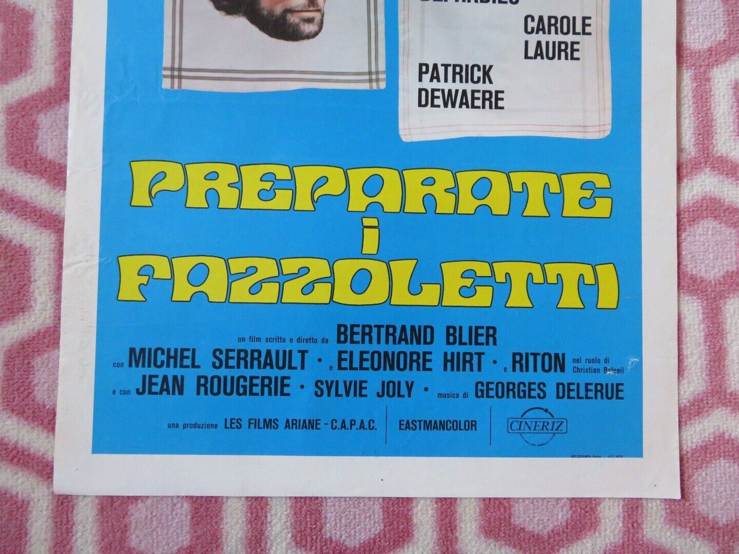 PREPARATE I FAZZOLETTI ITALIAN LOCANDINA (27.5"x13") POSTER 1978 Movie posters