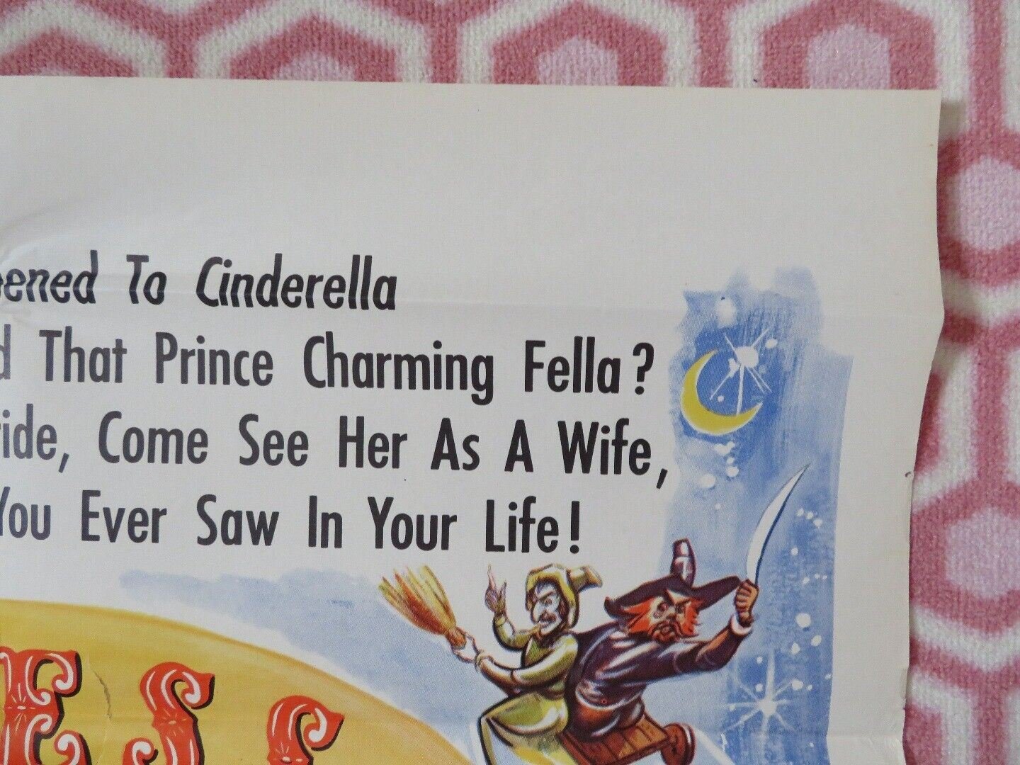 PRINCESS CINDERELLA Cenerentola e il signor Bonaventura US ONE SHEET POSTER '55 Movie posters