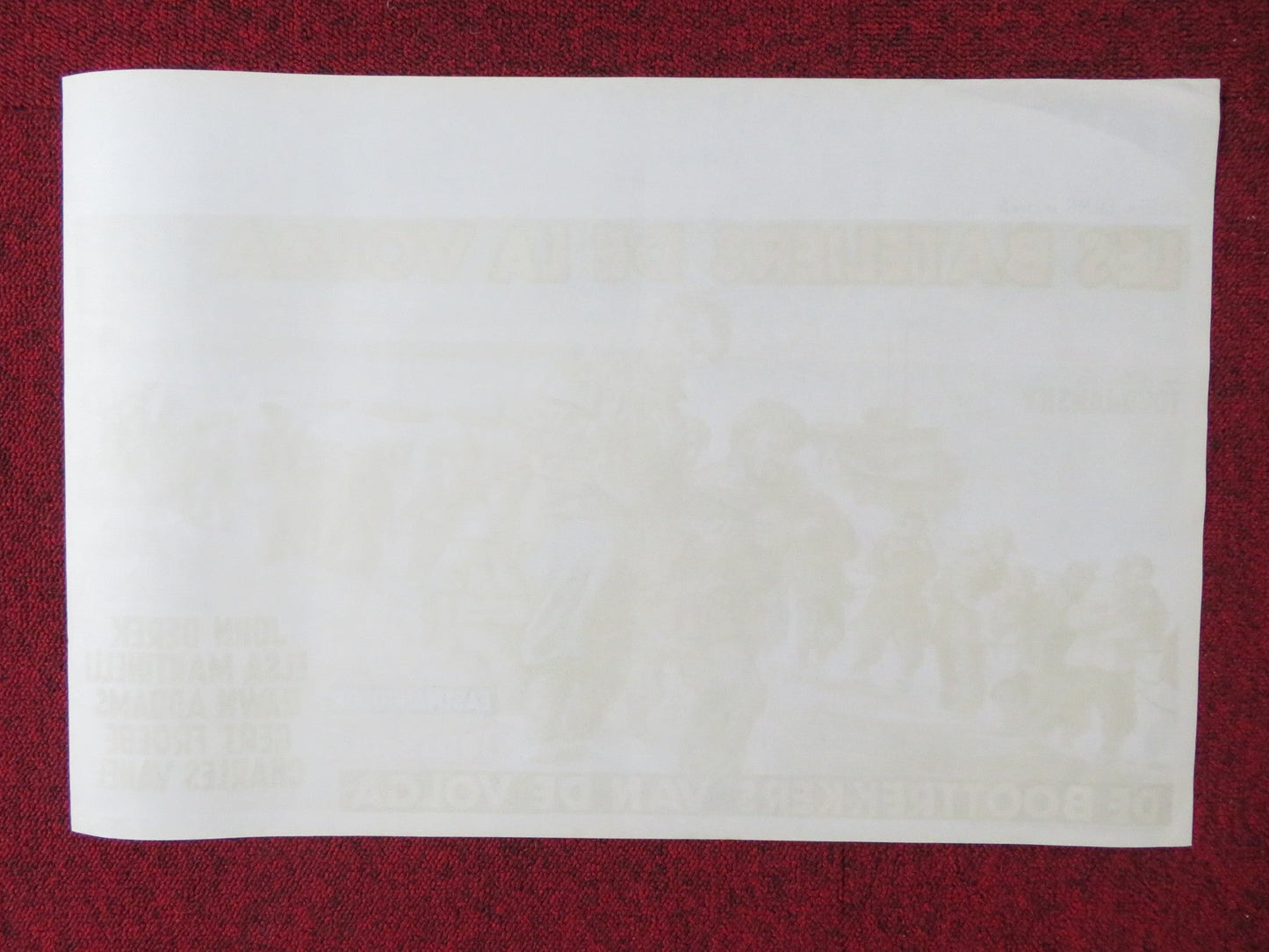 PRISONER OF THE VOLGA BELGIUM (14"x 21") POSTER JOHN DEREK E. MARTINELLI 1959 Rendezvous Cinema Movie posters