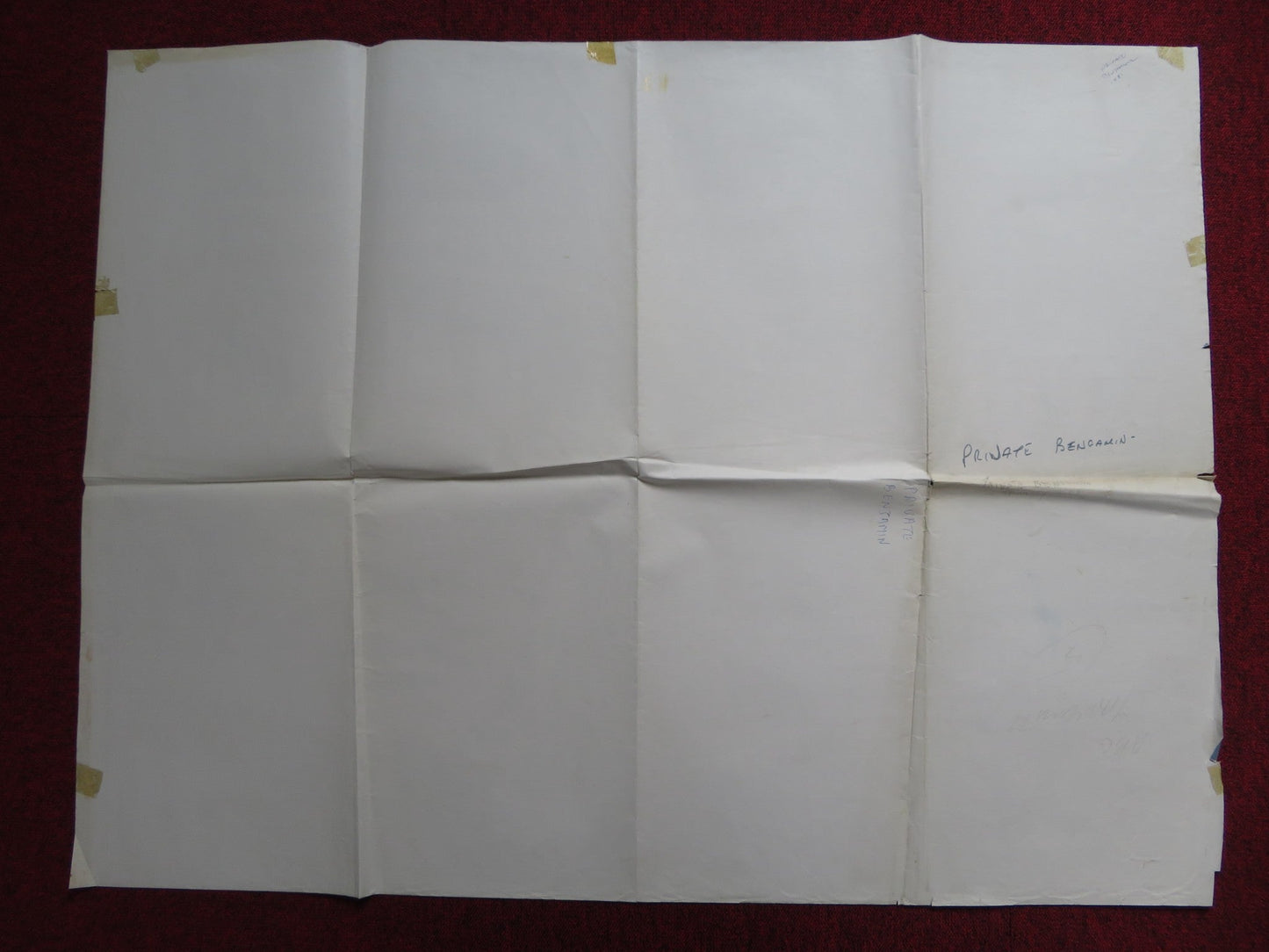 PRIVATE BENJAMIN UK QUAD POSTER FOLDED GOLDIE HAWN EILEEN BRENNAN 1980 Rendezvous Cinema Movie posters