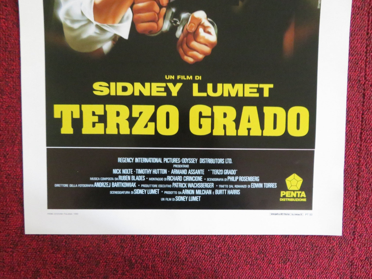 Q&A ITALIAN LOCANDINA POSTER NICK NOLTE TIMOTHY HUTTON 1990 Rendezvous Cinema Movie posters