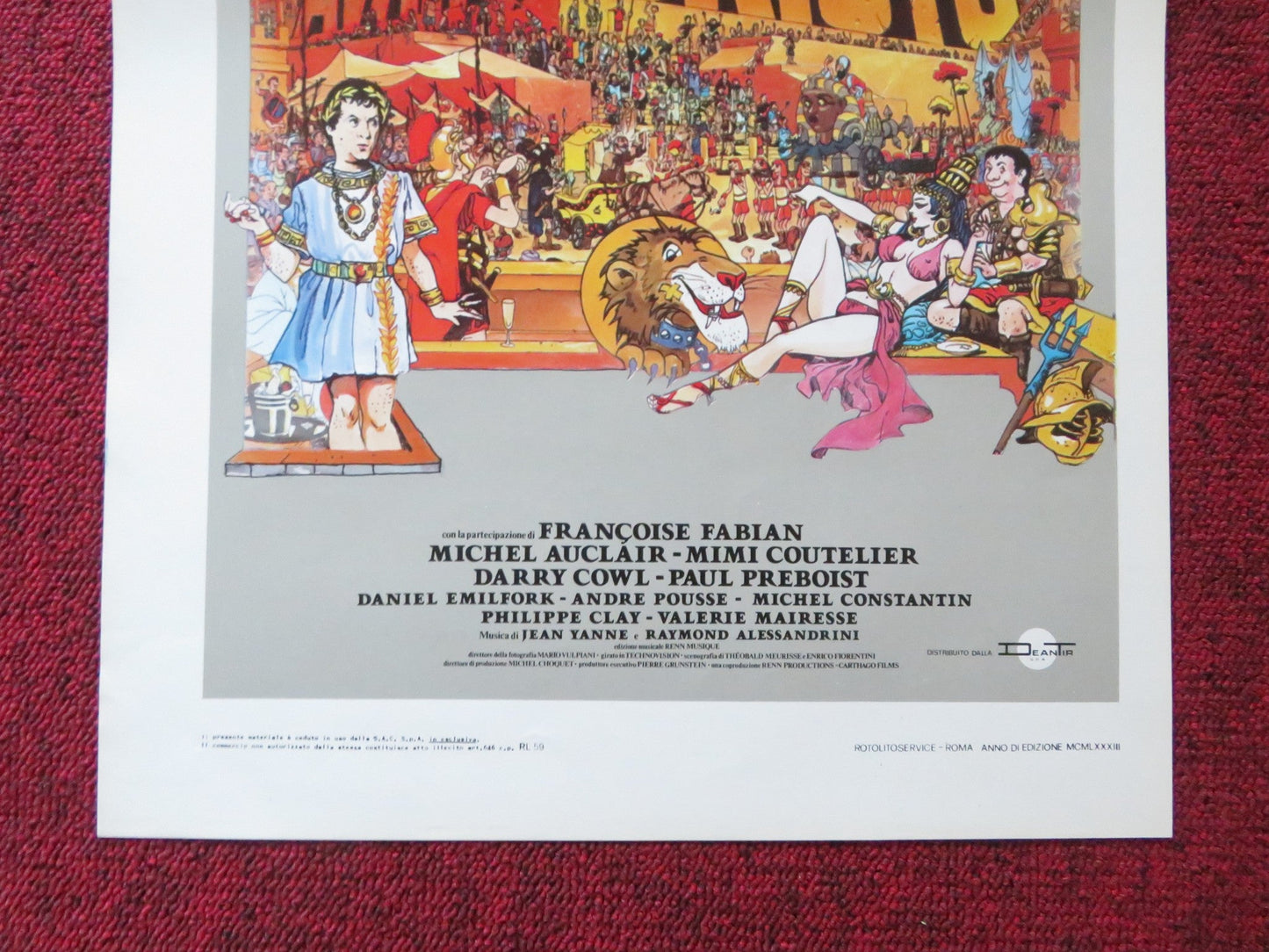 QUARTER TO TWO BEFORE JESUS CHRIST ITALIAN LOCANDINA POSTER COLUCHE MICHEL 1982 Rendezvous Cinema Movie posters