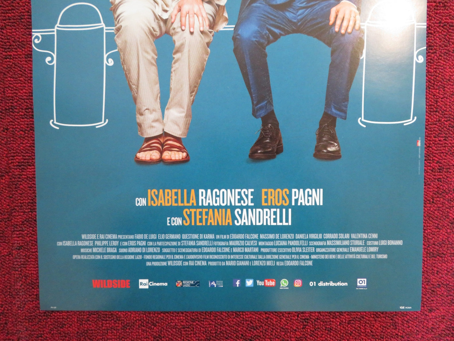 QUESTIONE DI KARMA ITALIAN LOCANDINA POSTER ELIO GERMANO FABIO DE LUIGI 2017 Rendezvous Cinema Movie posters