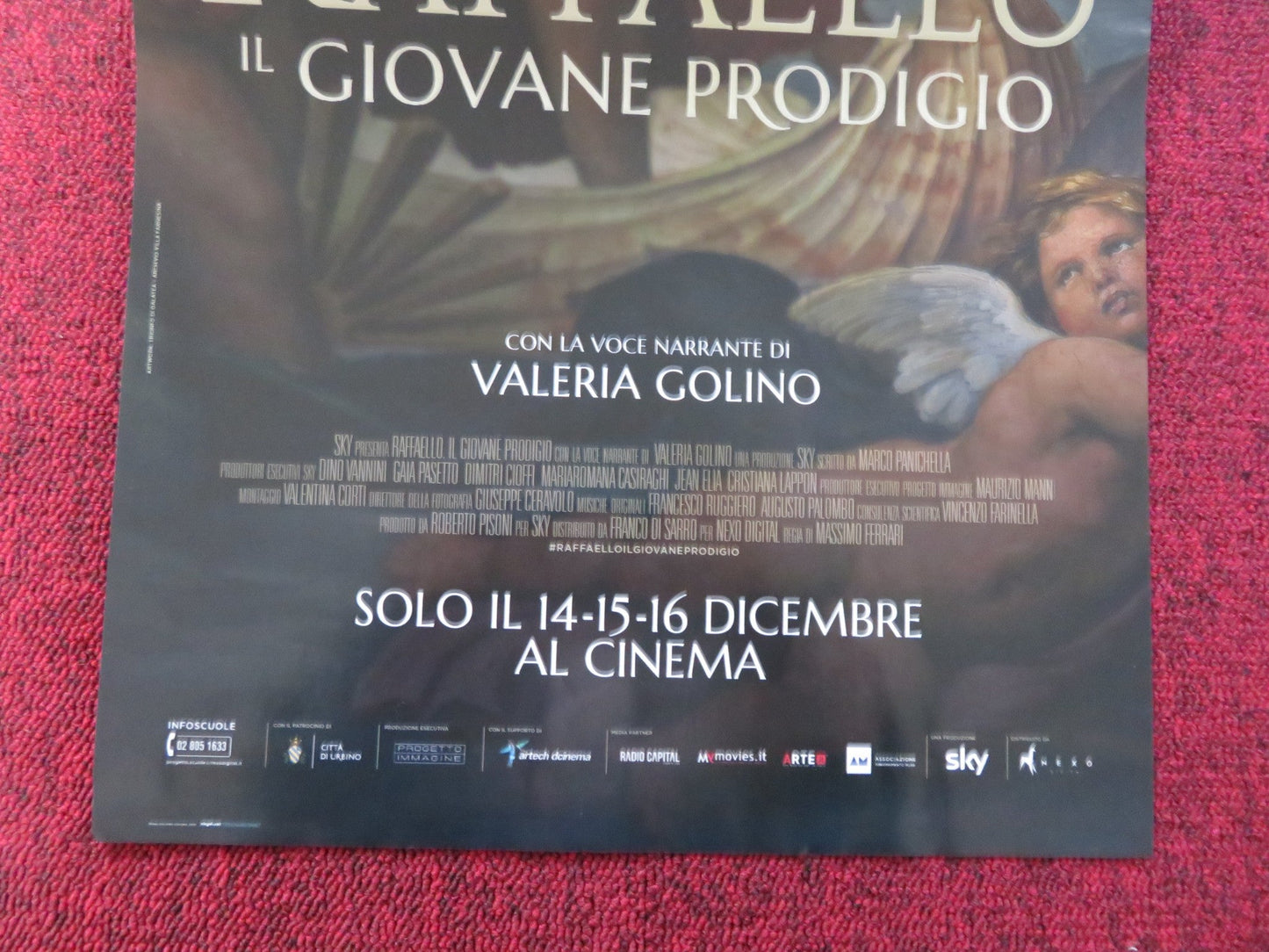RAFFAELLO IL GIOVANE PRODIGIO ITALIAN LOCANDINA POSTER IPPOLITA DI MAJO 2021 Rendezvous Cinema Movie posters