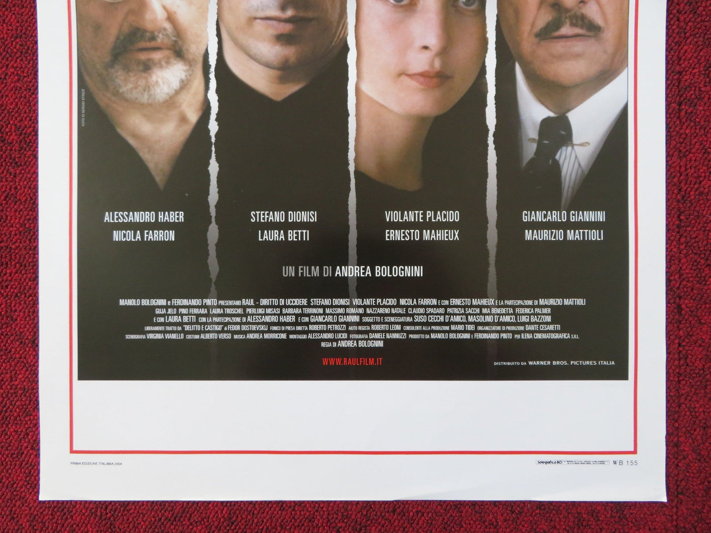 RAUL - DIRITTO DI UCCIDERE ITALIAN LOCANDINA POSTER STEFANO DIONISI 2005 Rendezvous Cinema Movie posters